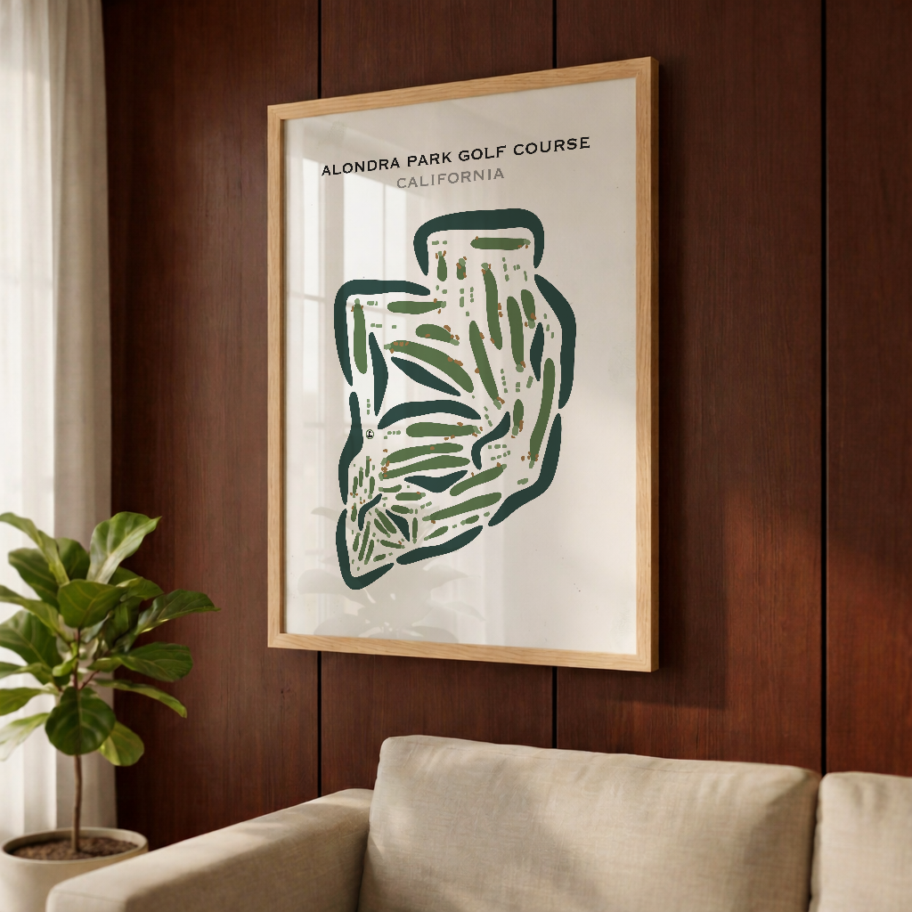 Alondra Park Golf Course, California - Printed Golf Courses