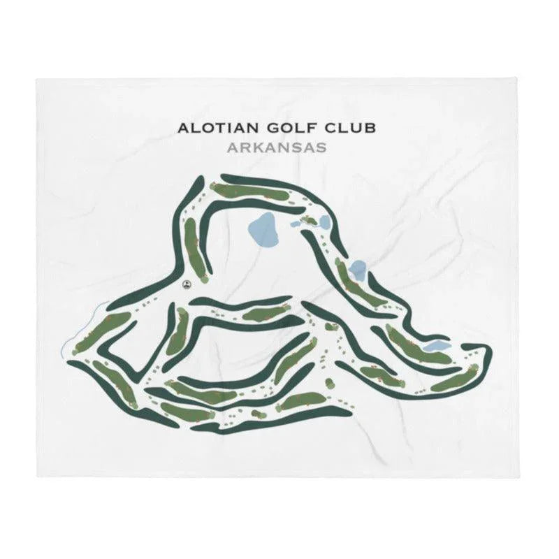 Alotian Golf Club, Arkansas - Printed Golf Course
