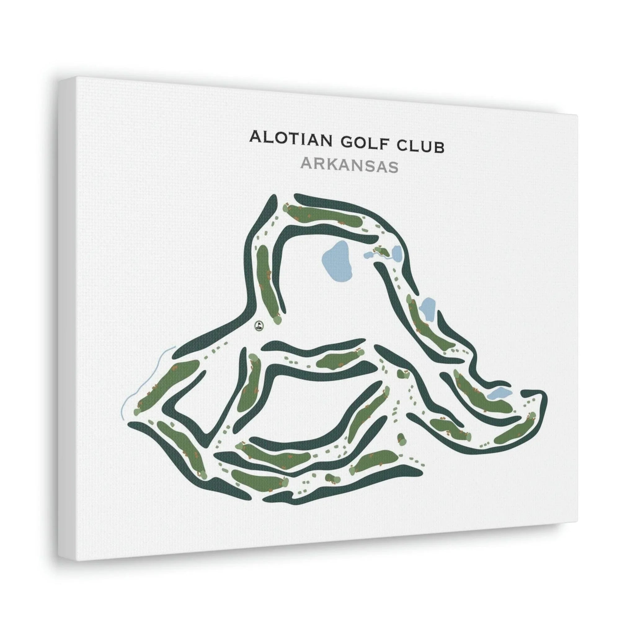 Alotian Golf Club, Arkansas - Printed Golf Course