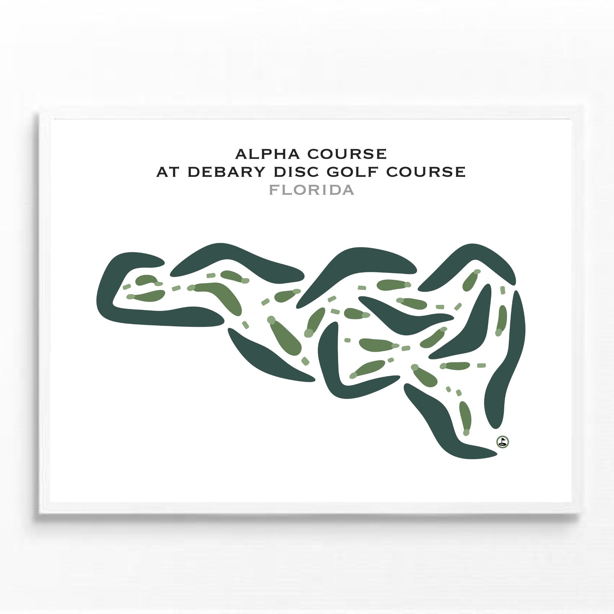 Alpha Course at Debary Disc Golf Course, Florida - Printed Golf Courses