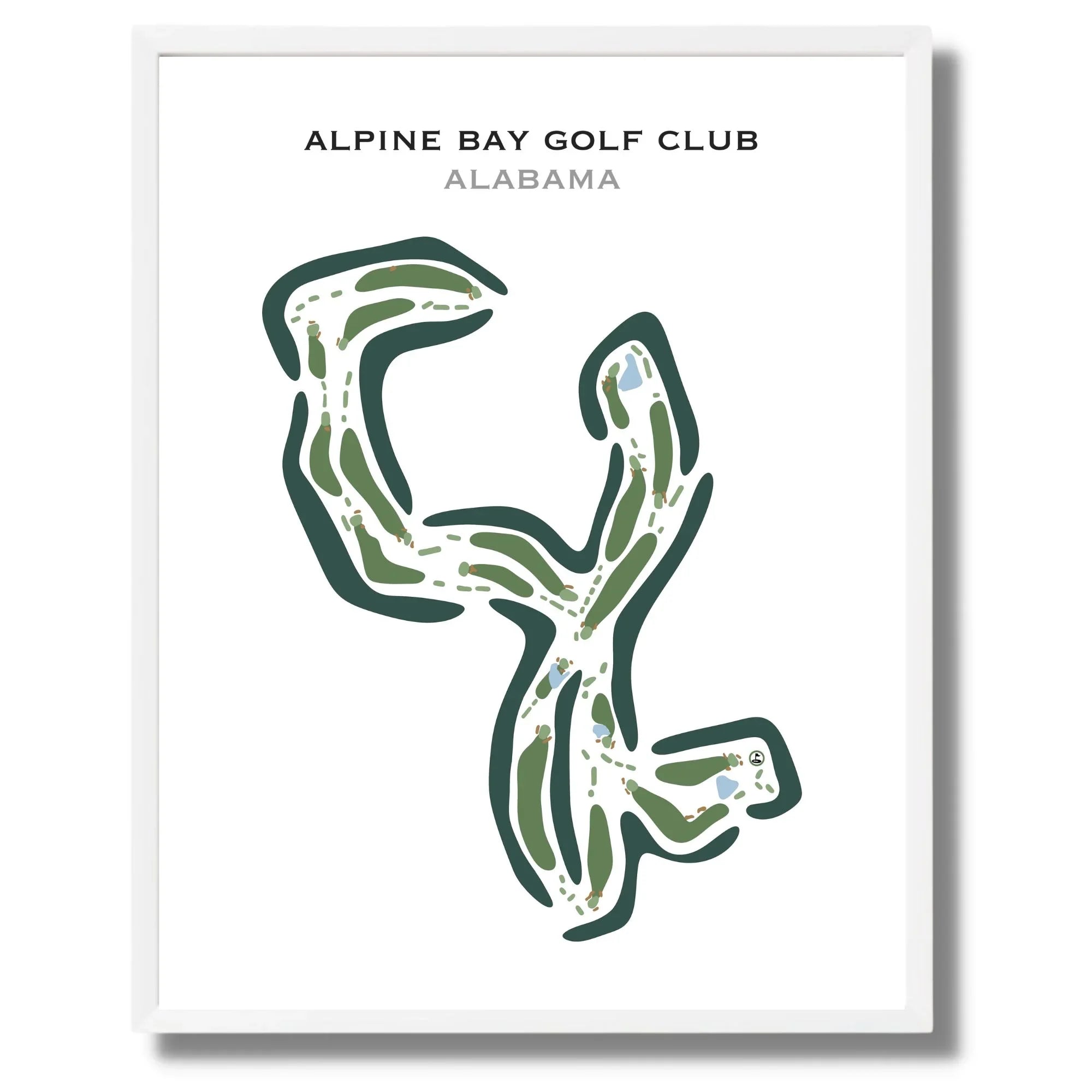 Alpine Bay Golf Club, Alabama - Printed Golf Course