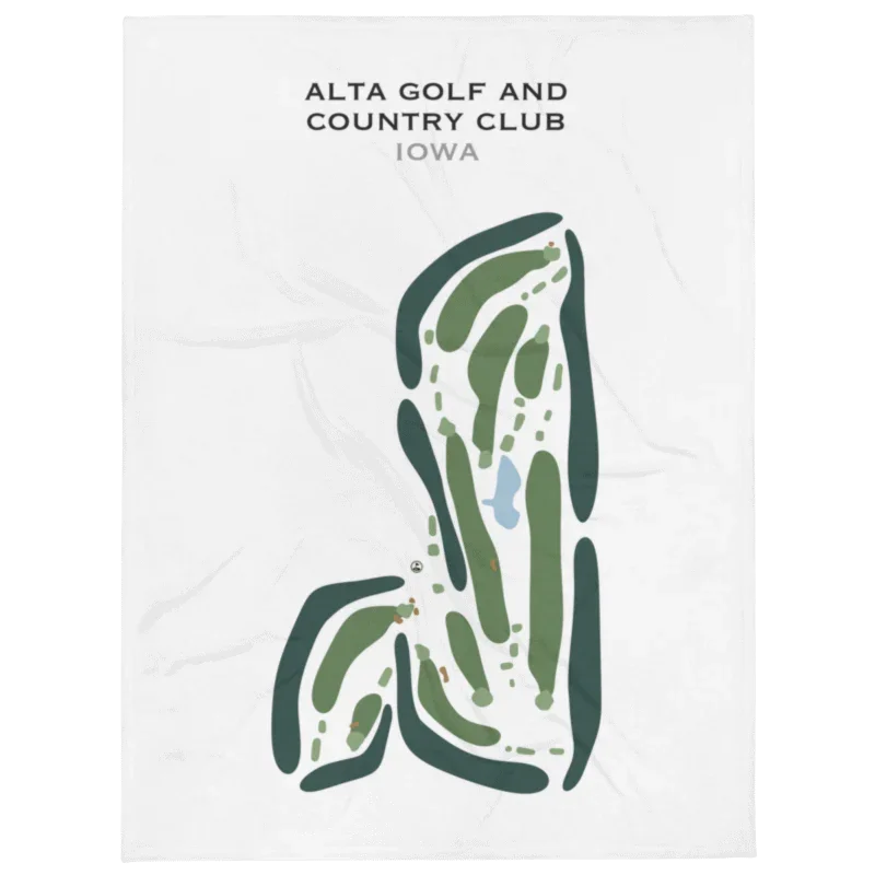 Alta Golf & Country Club, Iowa - Printed Golf Courses