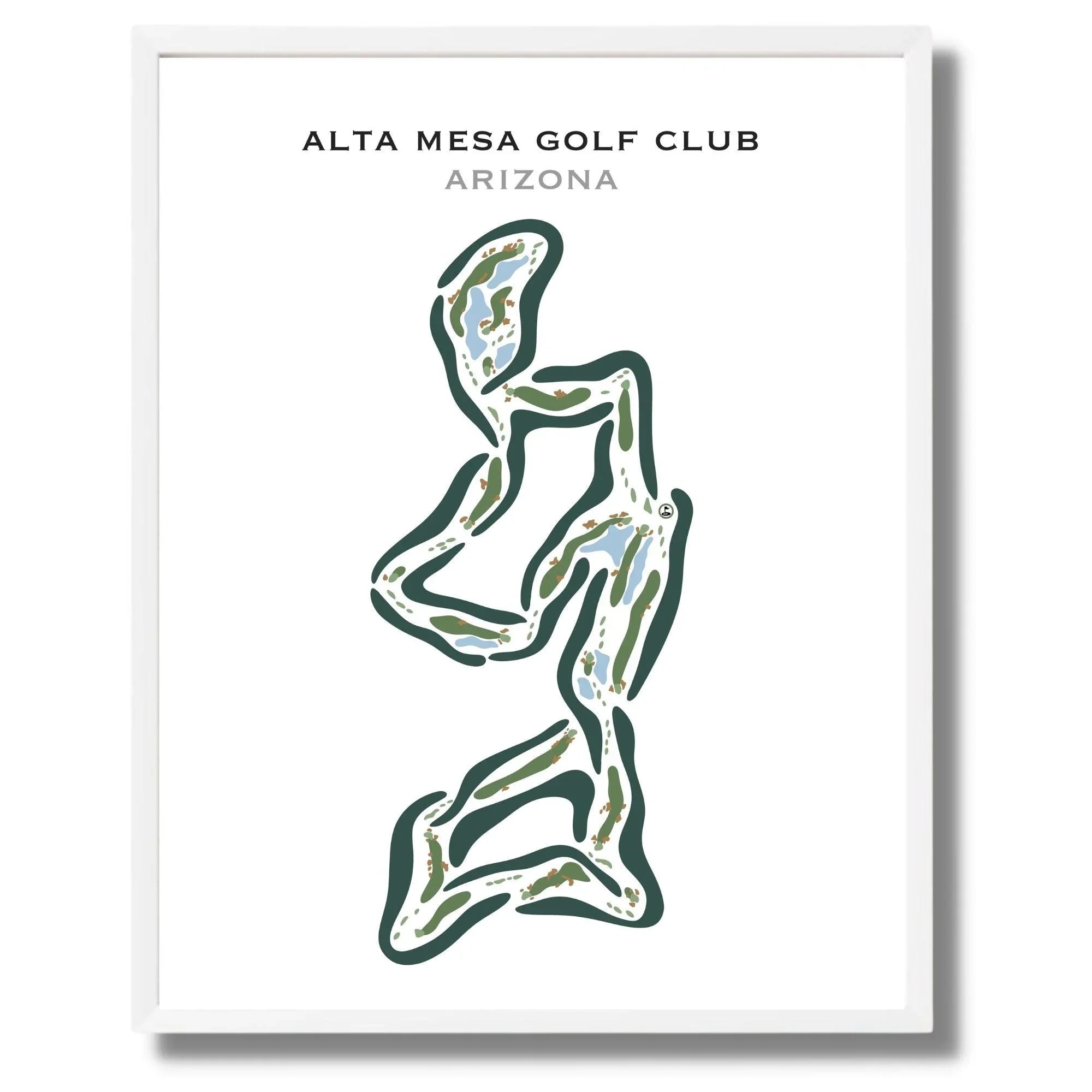 Alta Mesa, Mesa Arizona - Printed Golf Courses