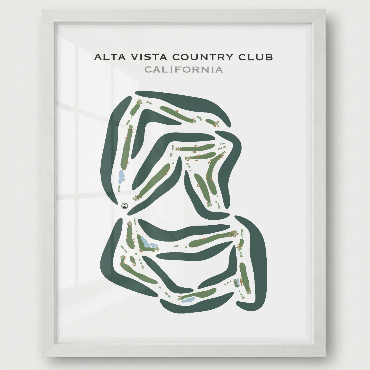 Alta Vista Country Club, California - Printed Golf Courses