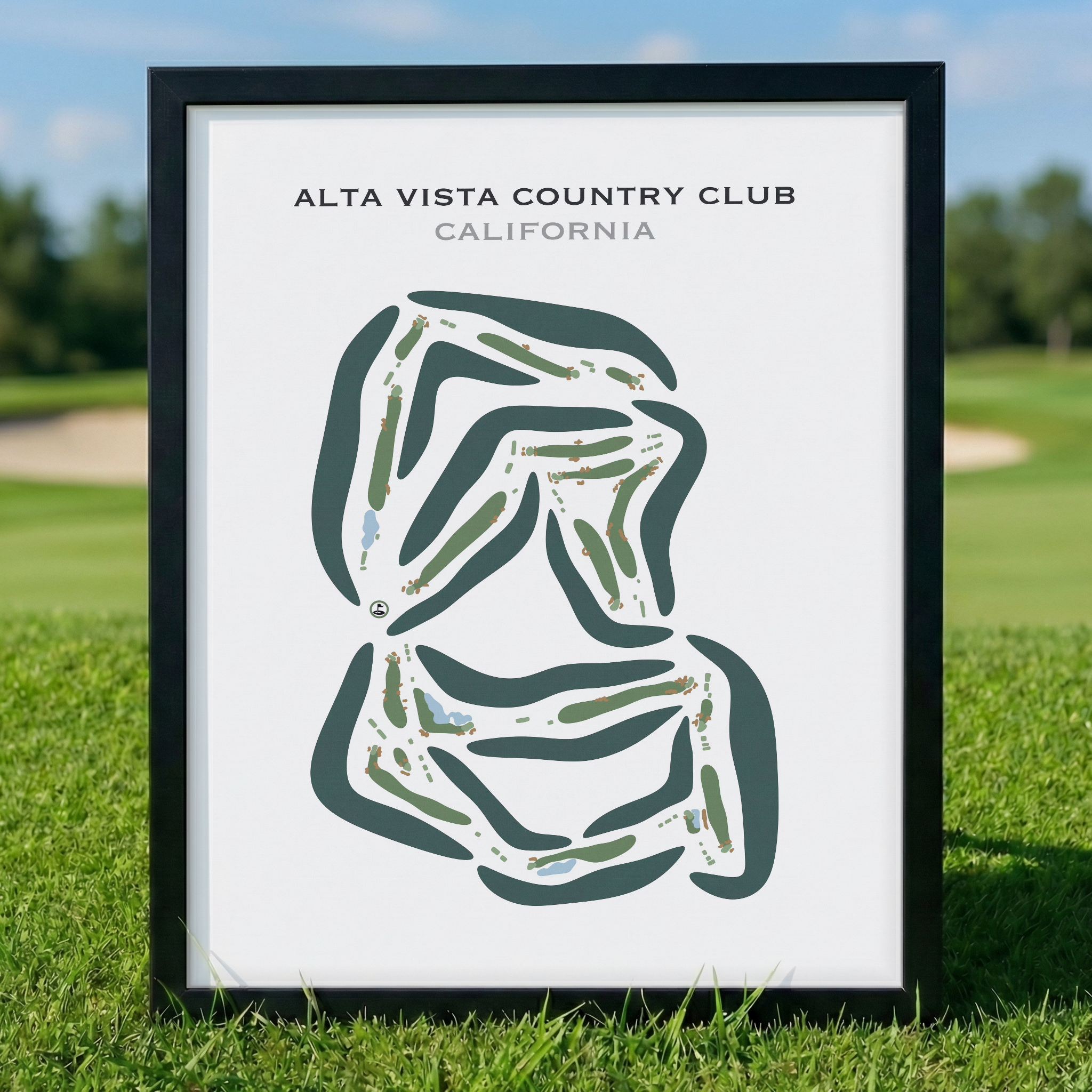 Alta Vista Country Club, California - Printed Golf Courses