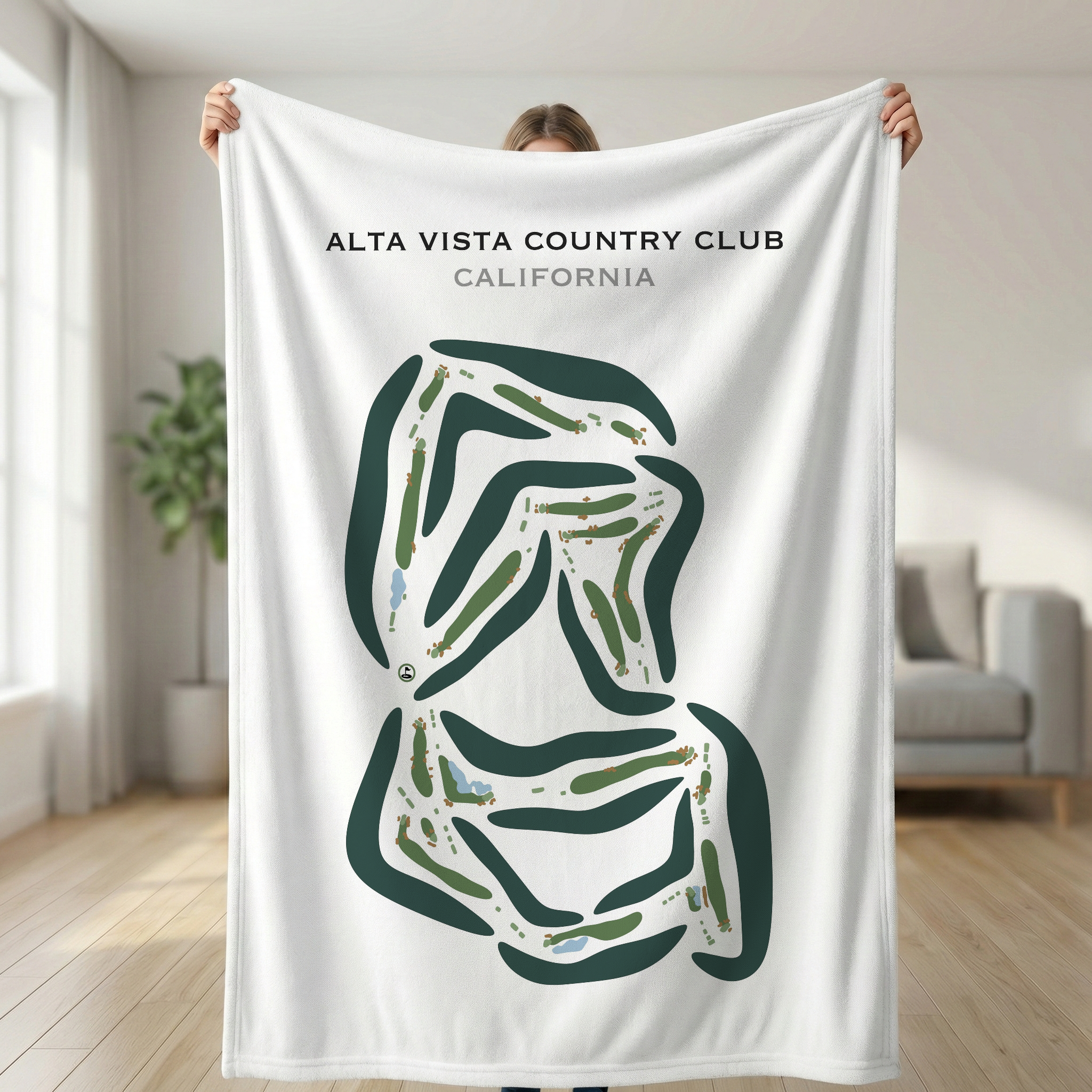 Alta Vista Country Club, California - Printed Golf Courses