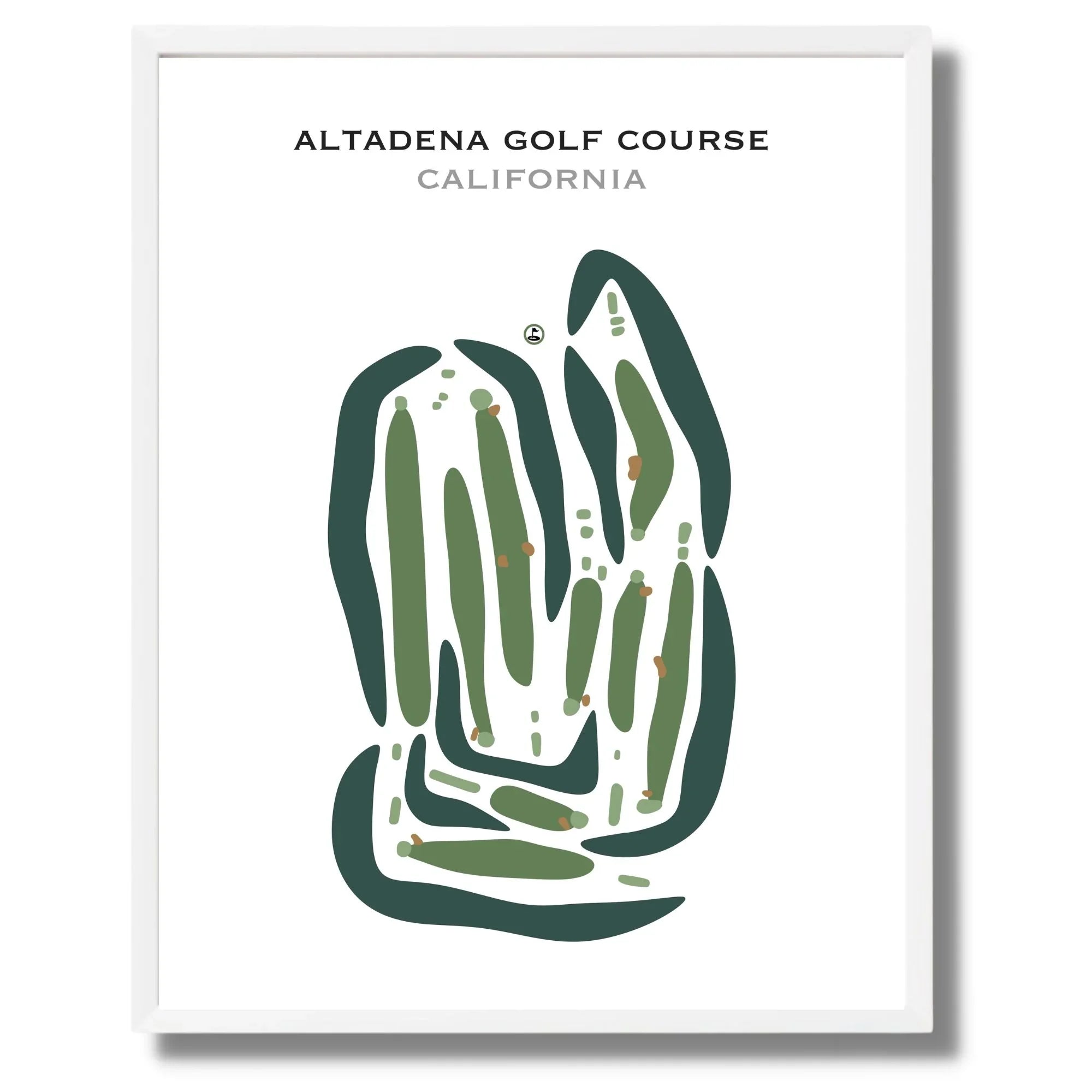 Altadena Golf Course, California - Printed Golf Courses