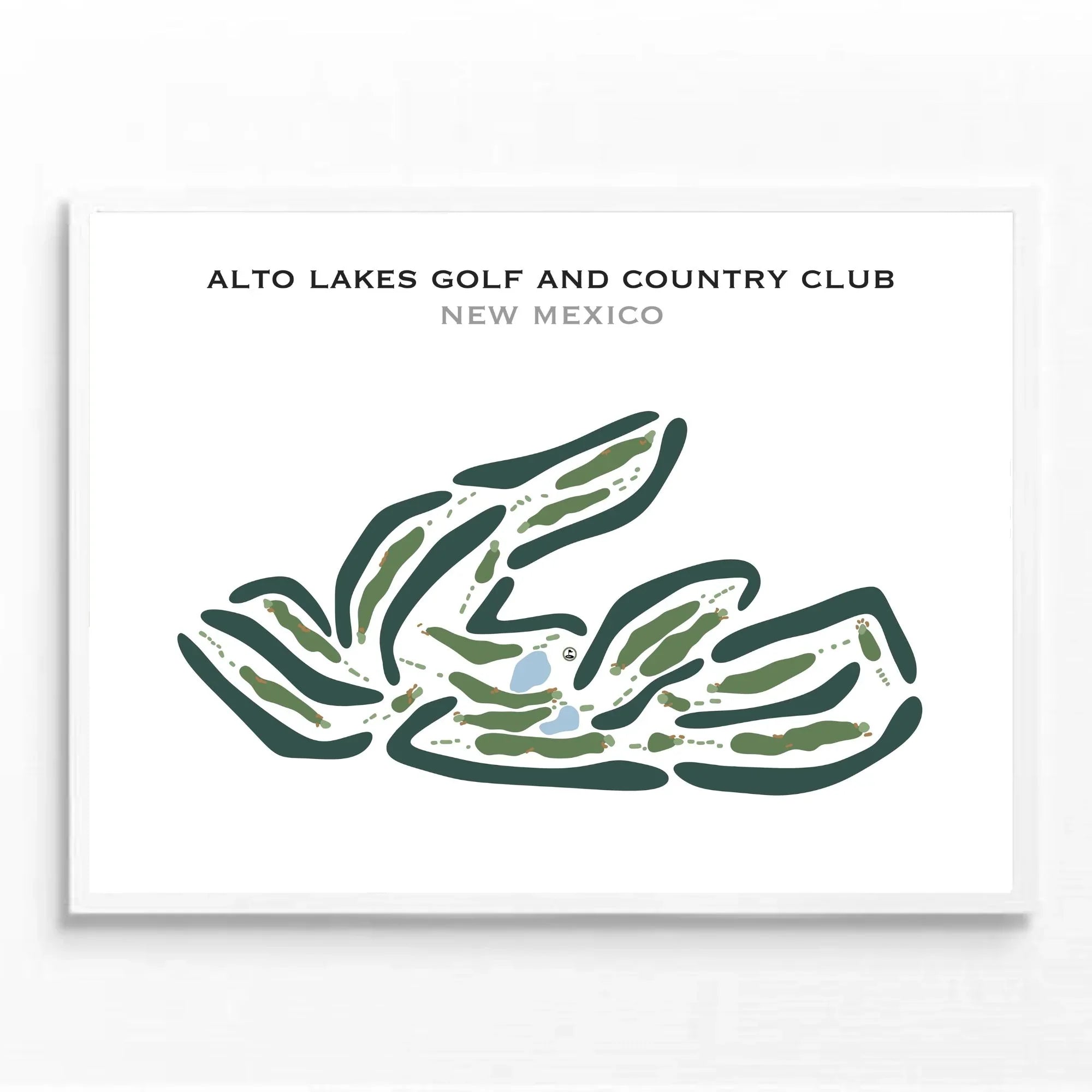 Alto Lakes Golf & Country Club, New Mexico - Printed Golf Courses