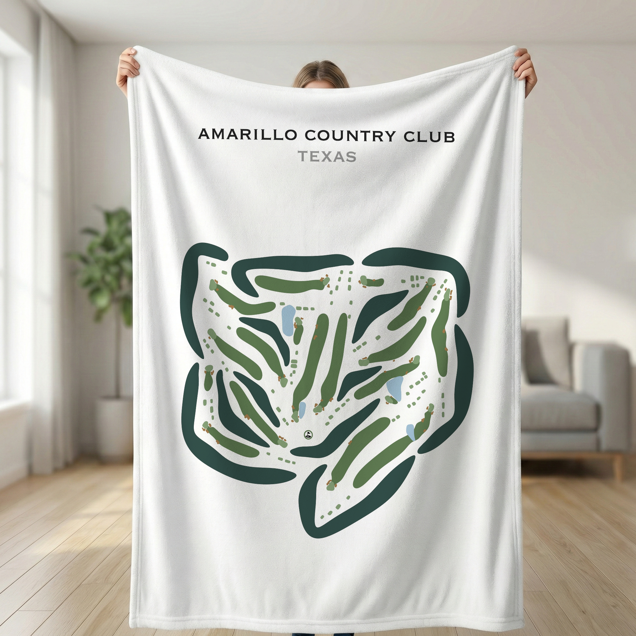Amarillo Country Club, Texas - Printed Golf Courses