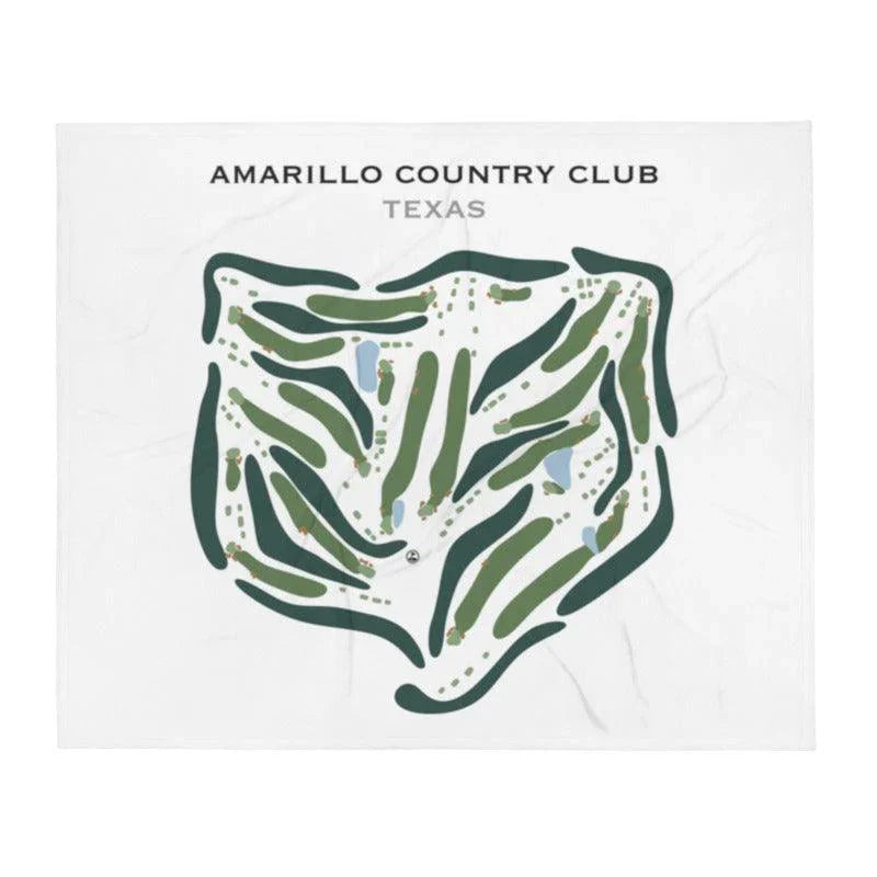 Amarillo Country Club, Texas - Printed Golf Course