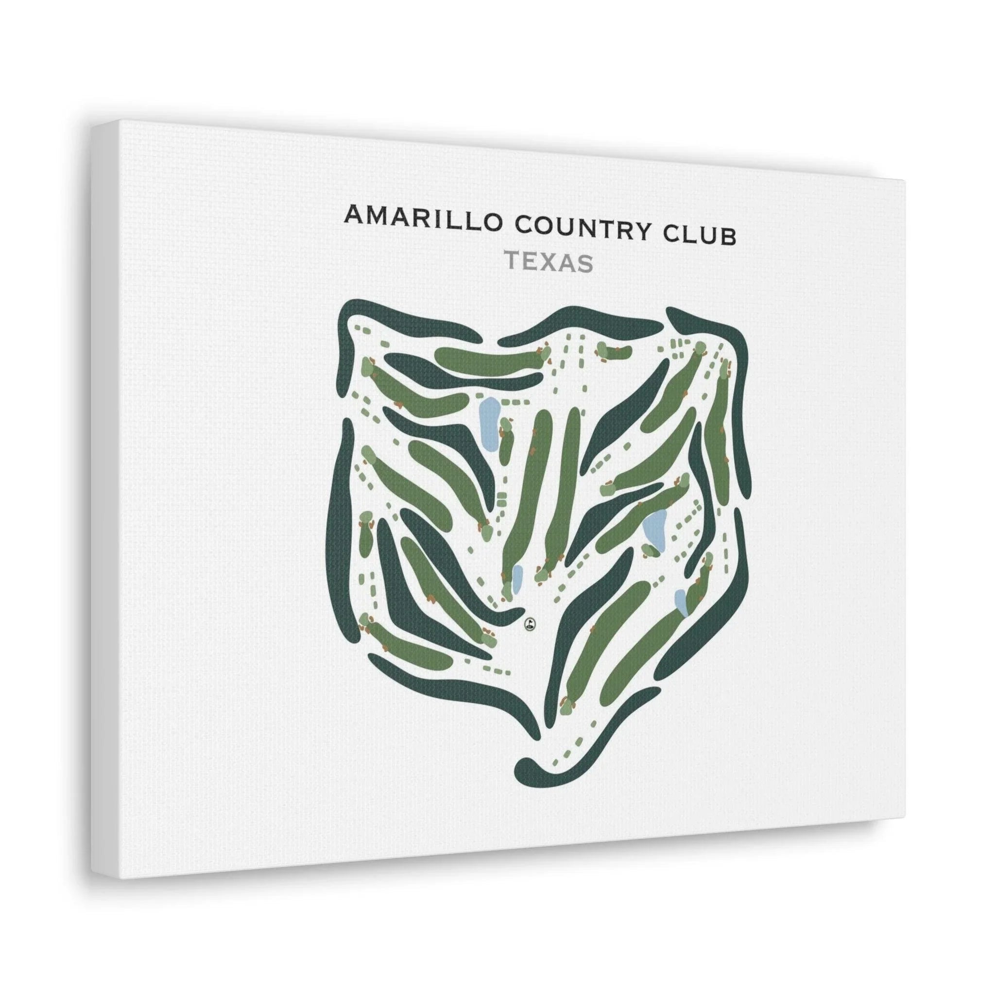 Amarillo Country Club, Texas - Printed Golf Course