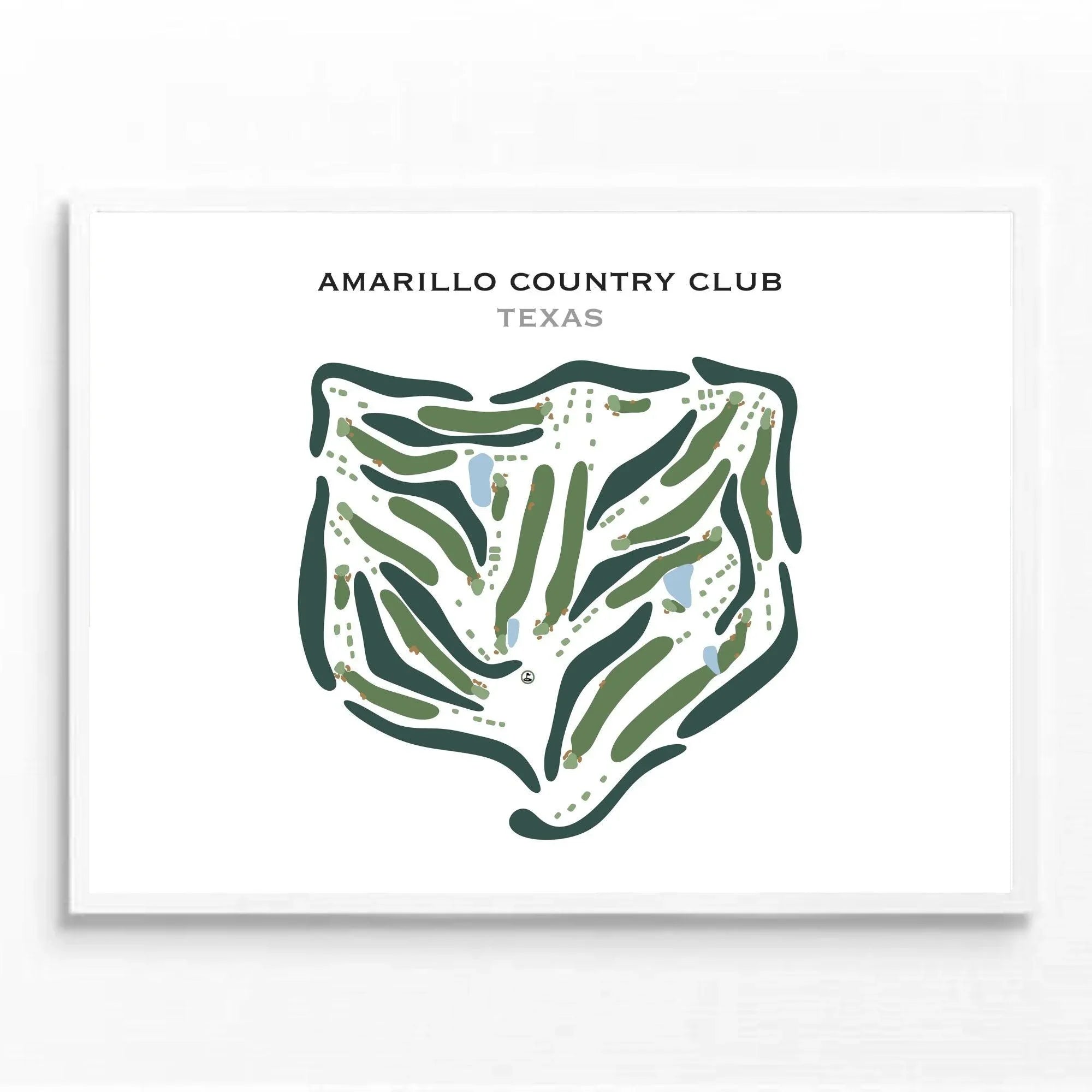 Amarillo Country Club, Texas - Printed Golf Course