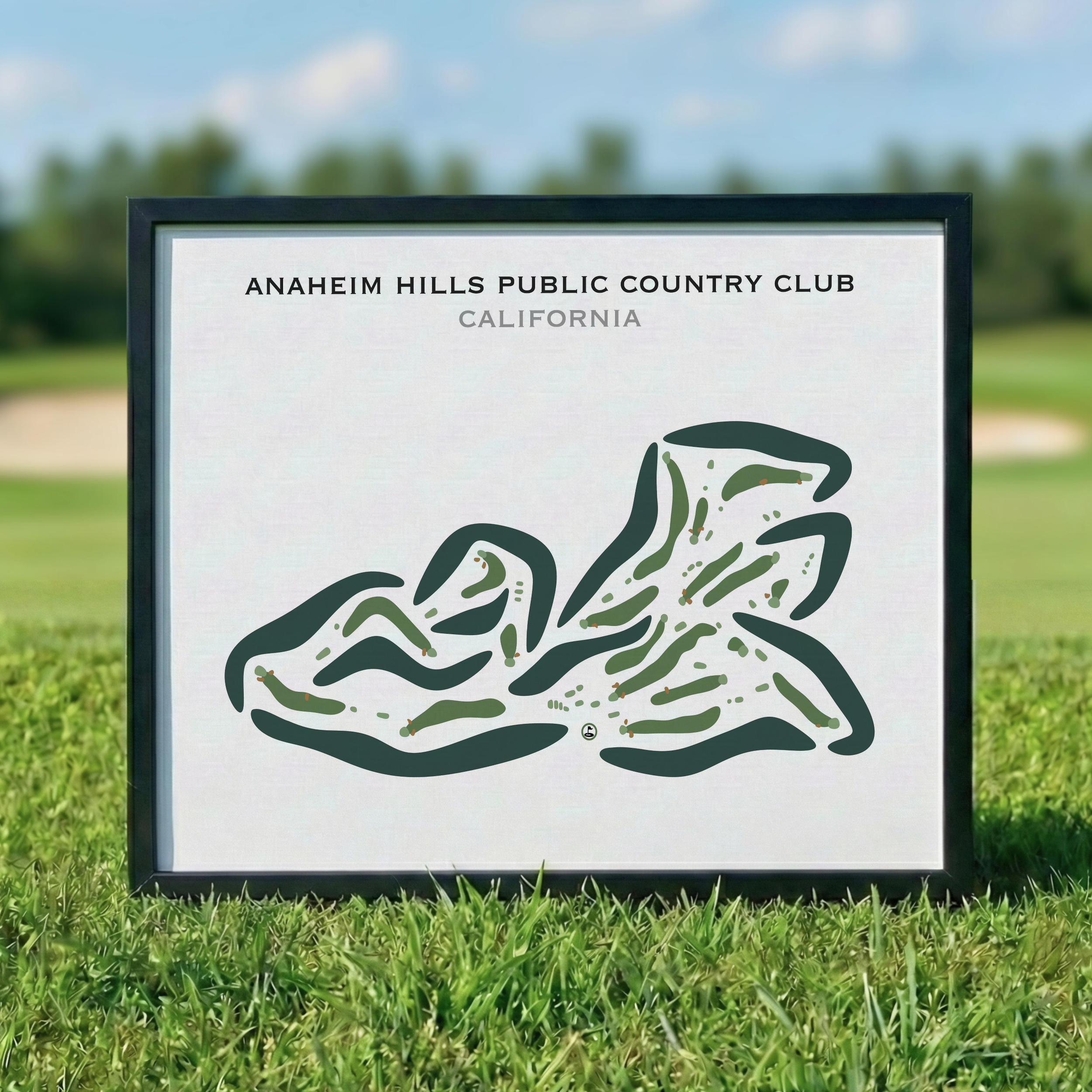 Anaheim Hills Public Country Club, California - Printed Golf Courses