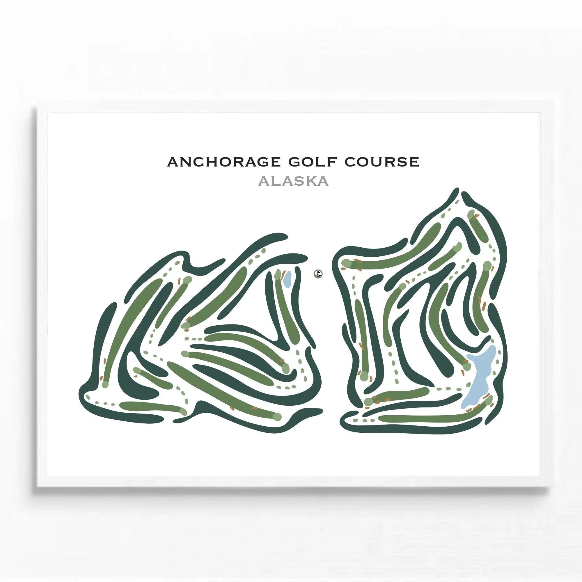 Anchorage Golf Courses, Alaska - Printed Golf Courses