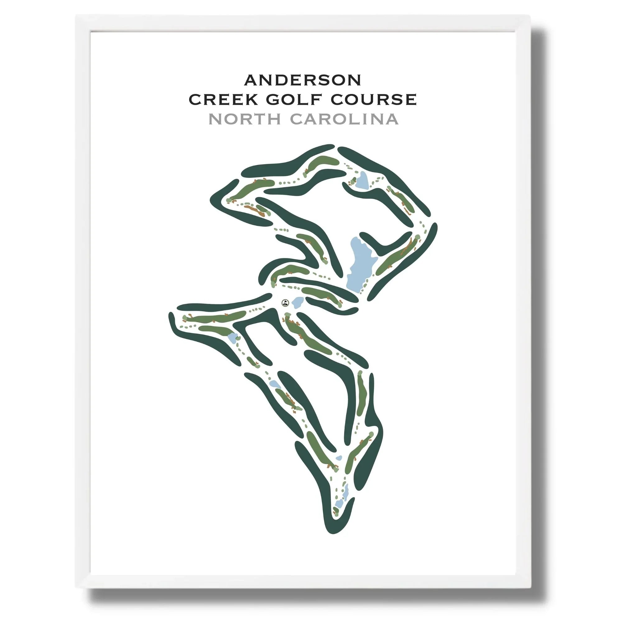 Anderson Creek Golf Course, North Carolina - Printed Golf Course