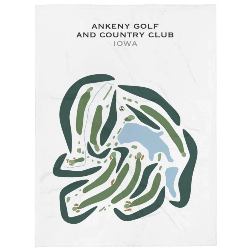 Ankeny Golf and Country Club, Iowa - Printed Golf Course