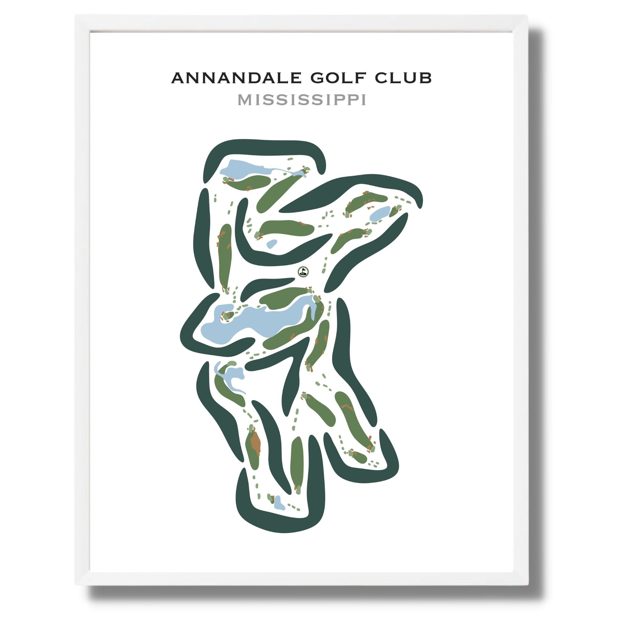 Annandale Golf Club, Mississippi - Printed Golf Courses