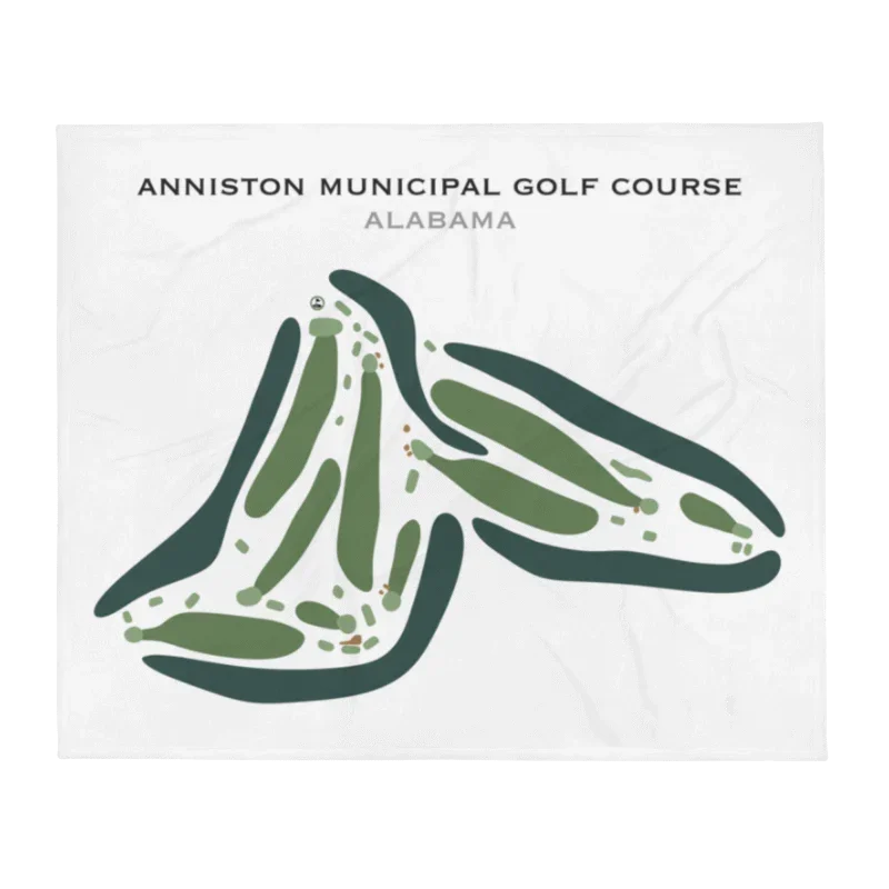 Anniston Municipal Golf Course, Alabama - Printed Golf Course