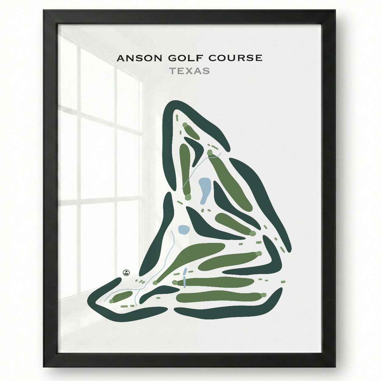 Anson Golf Course, Texas - Printed Golf Courses