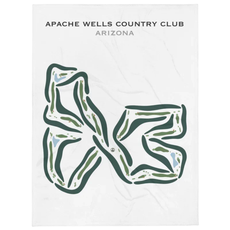 Apache Wells Country Club, Arizona - Printed Golf Courses