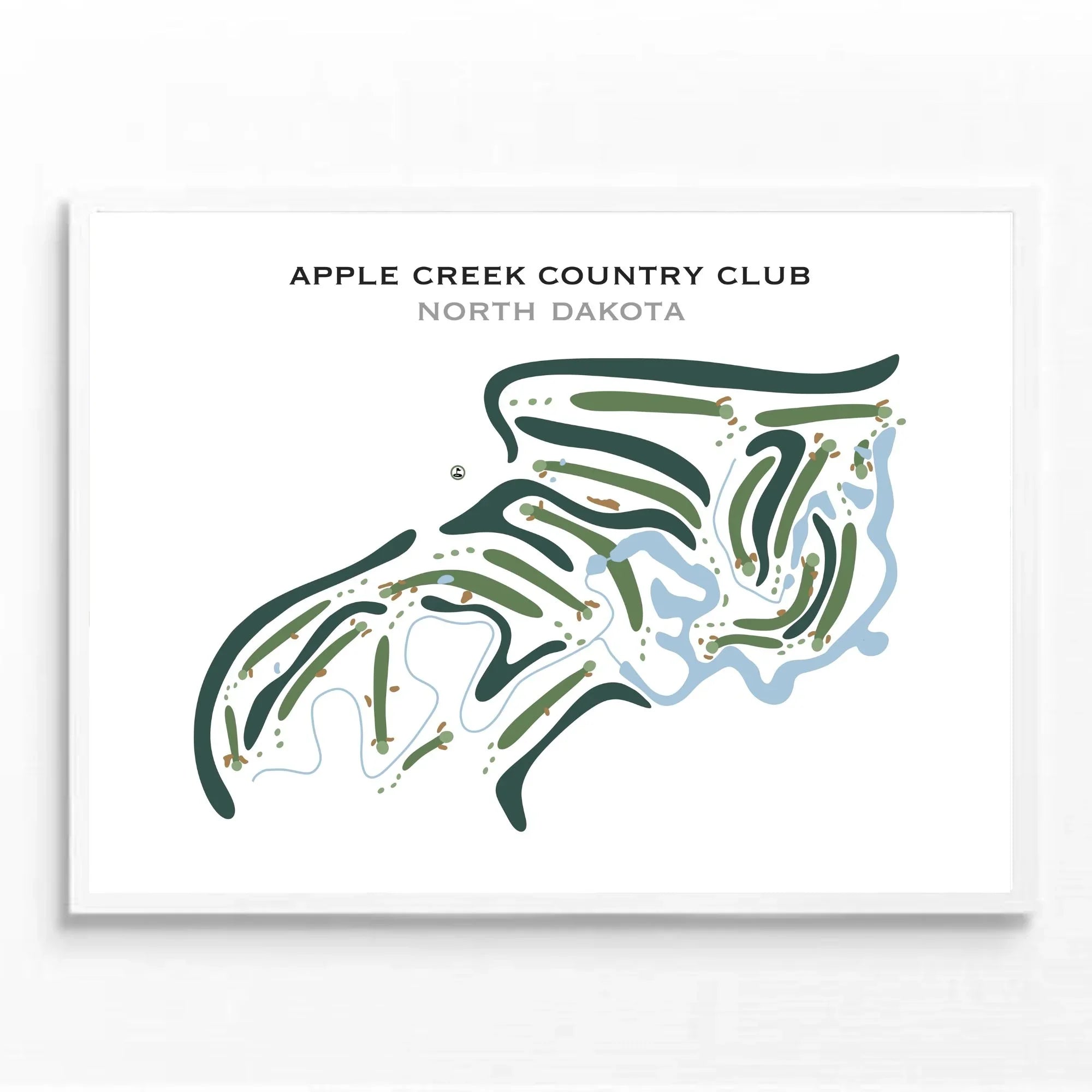 Apple Creek Country Club, North Dakota - Printed Golf Courses