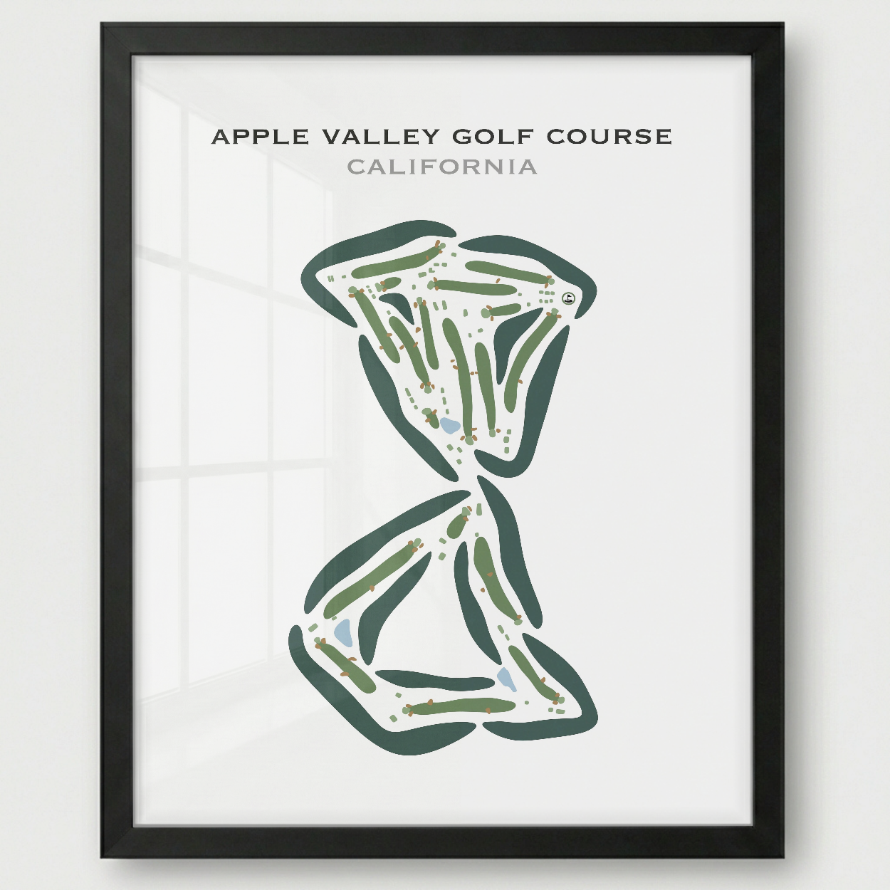 Apple Valley Golf Course, California - Printed Golf Courses
