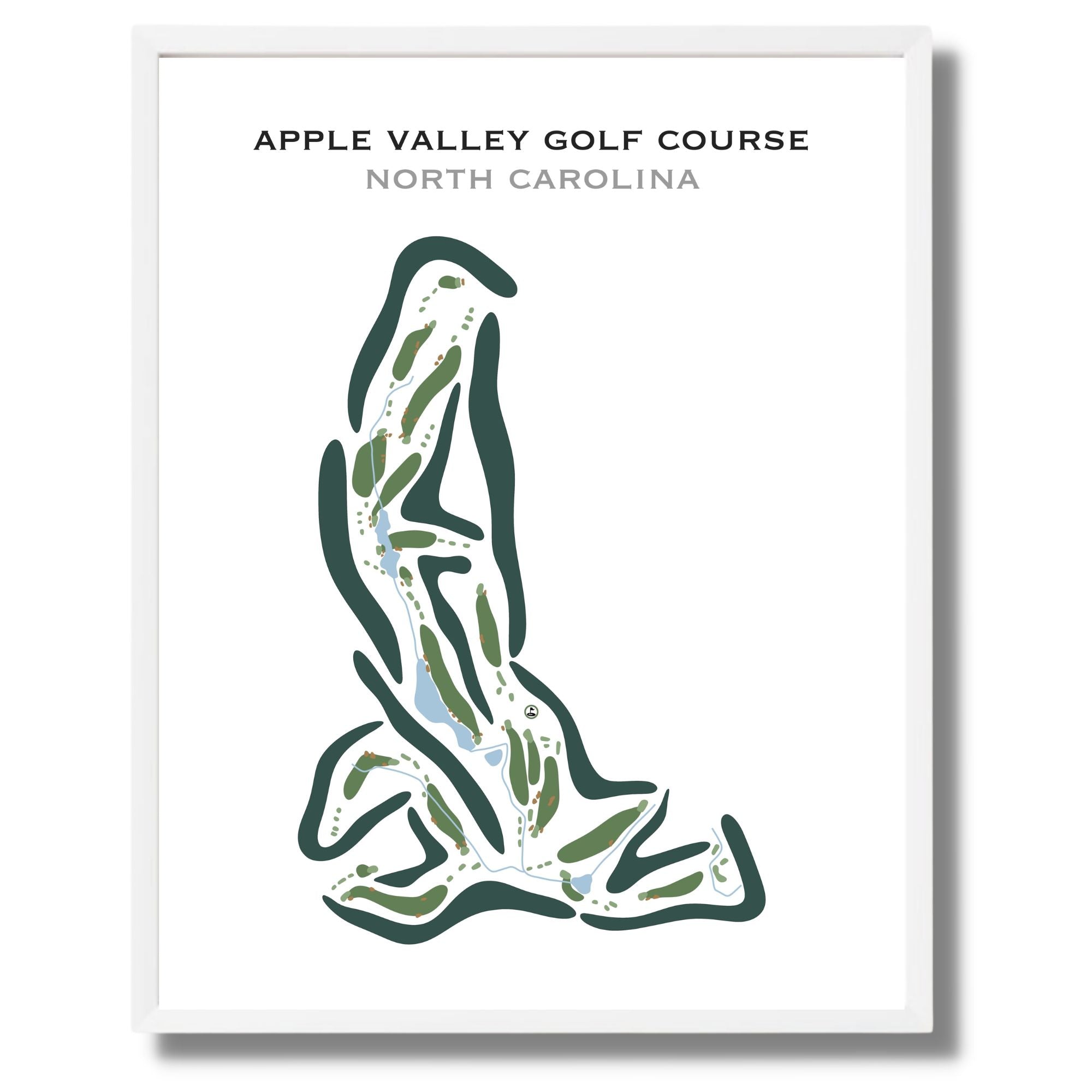Apple Valley Golf Course, North Carolina - Printed Golf Courses
