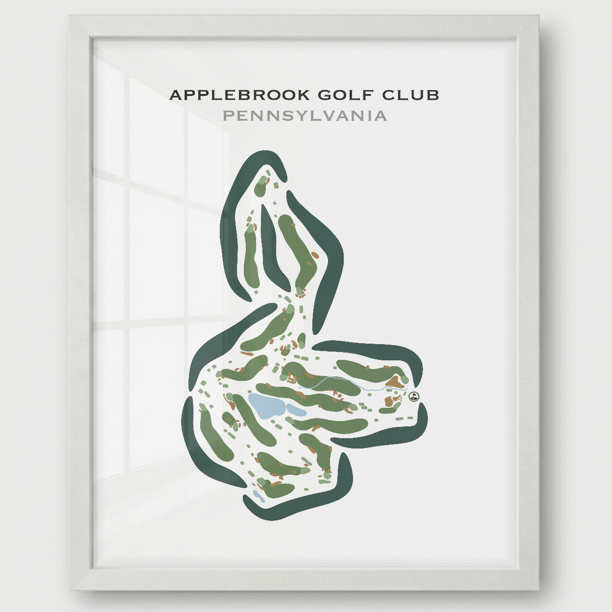 Applebrook Golf Club, Pennsylvania - Printed Golf Courses
