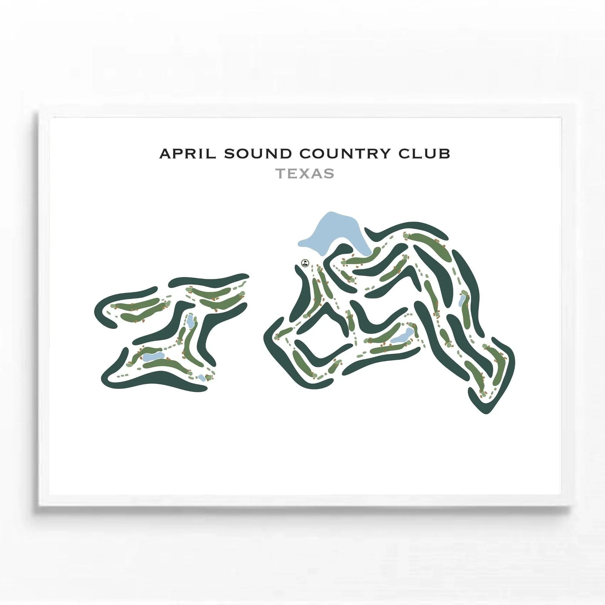 April Sound Country Club, Texas - Printed Golf Course