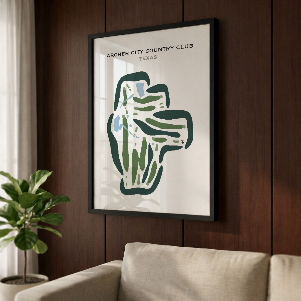 Archer City Country Club, Texas - Printed Golf Courses
