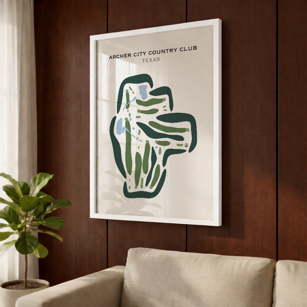 Archer City Country Club, Texas - Printed Golf Courses