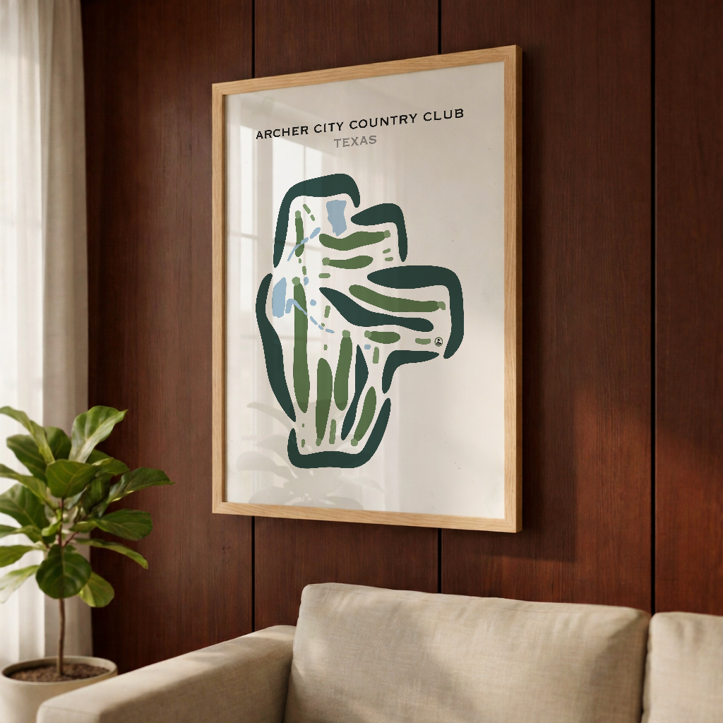 Archer City Country Club, Texas - Printed Golf Courses