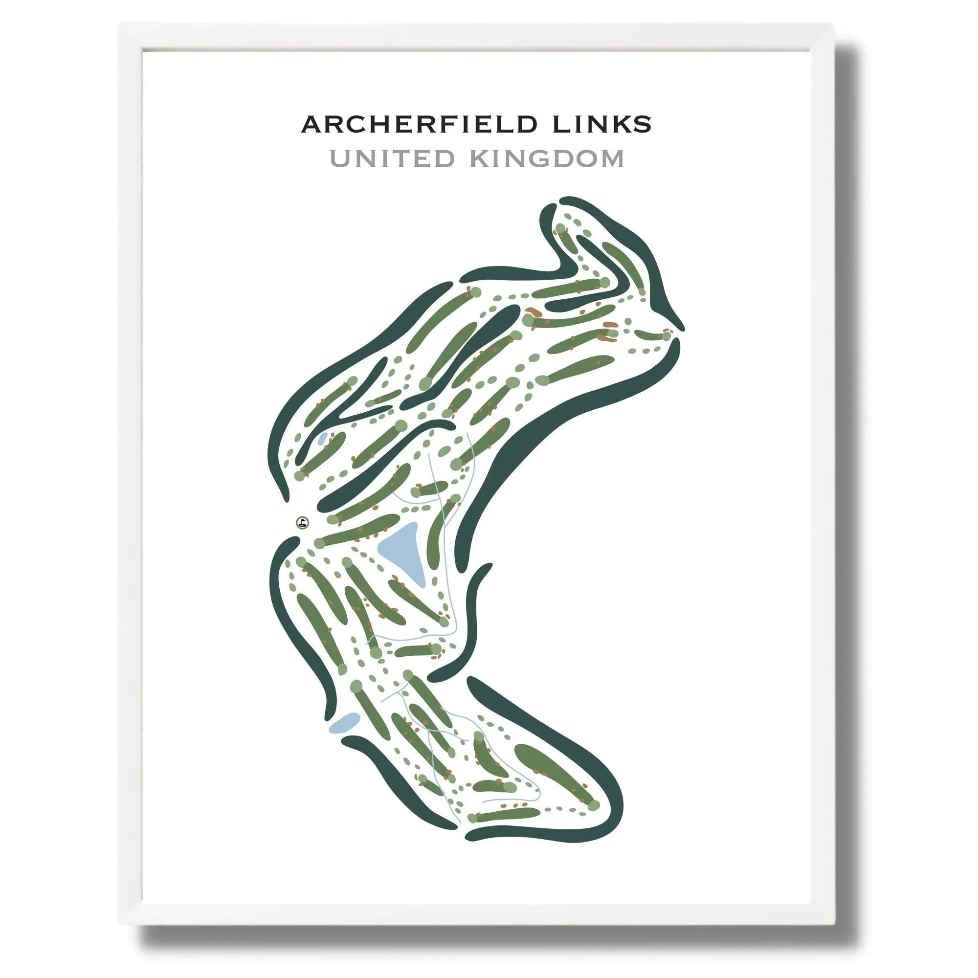 Archerfield Links, United Kingdom - Printed Golf Courses