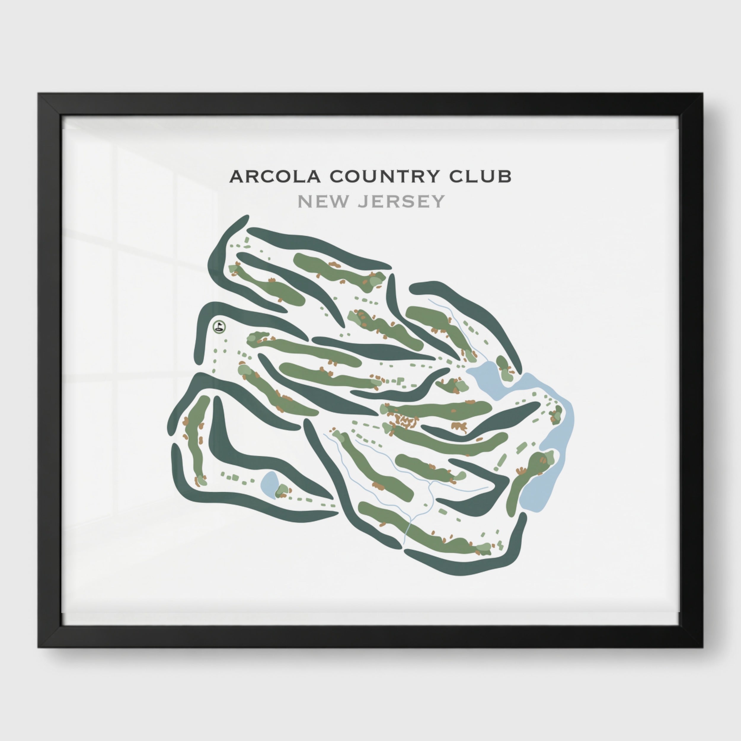 Arcola Country Club, New Jersey - Printed Golf Courses