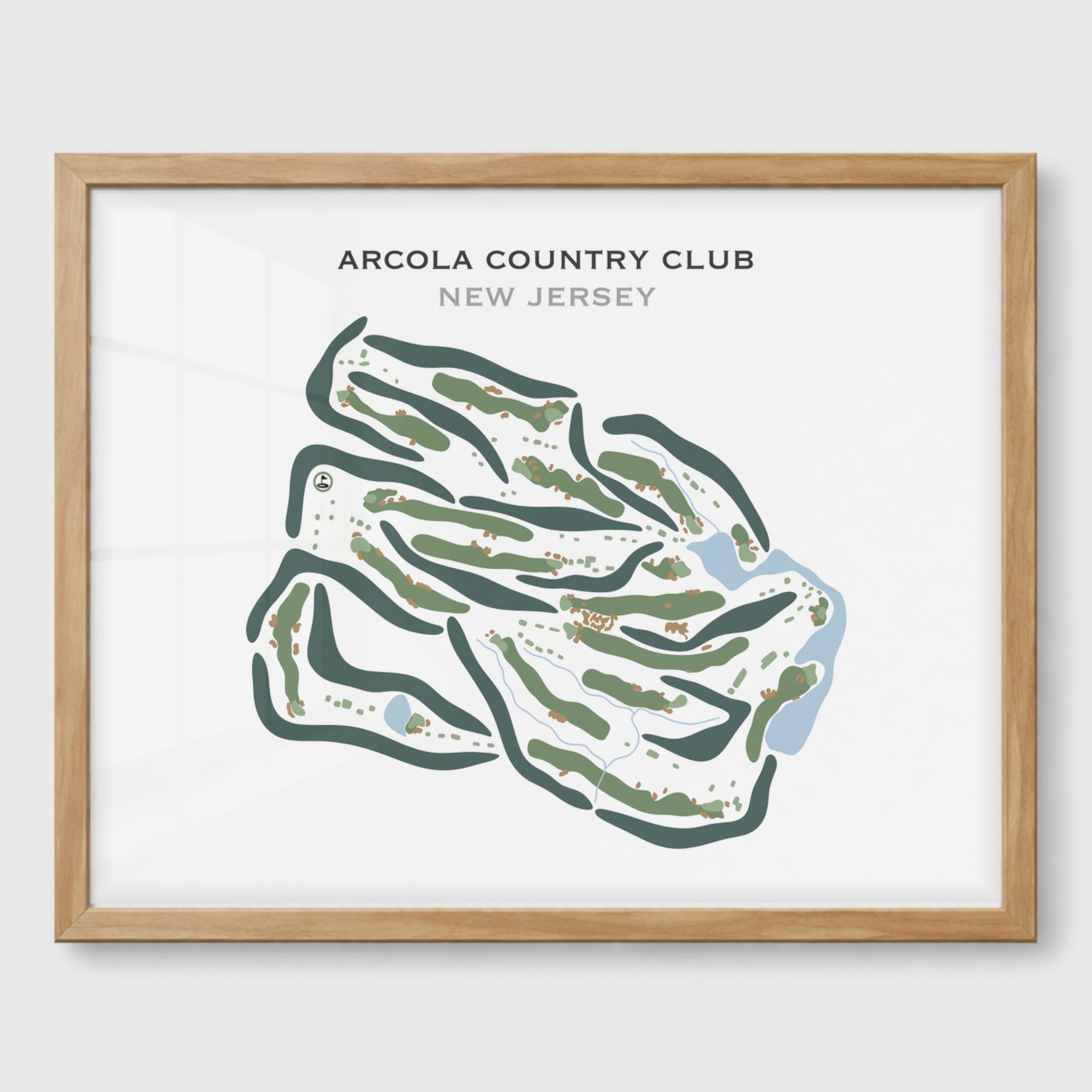 Arcola Country Club, New Jersey - Printed Golf Courses