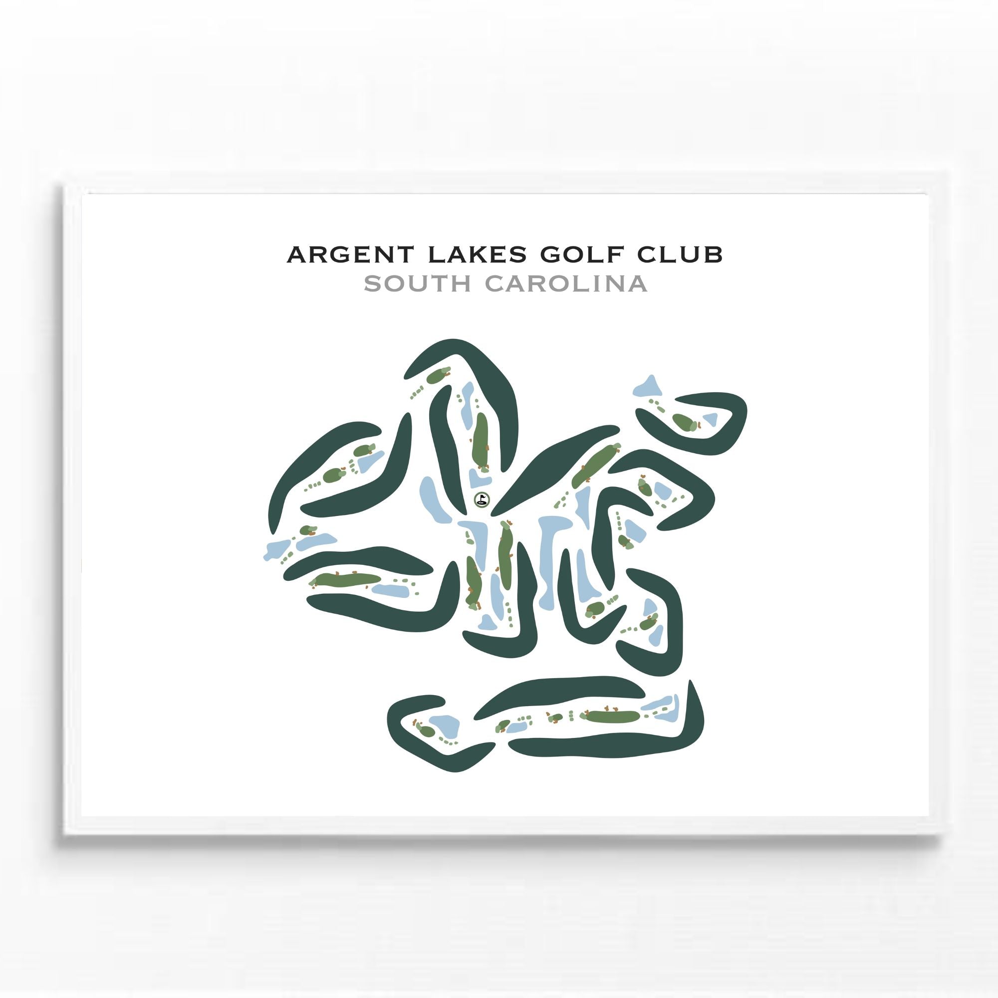 Argent Lakes Golf Club, South Carolina - Printed Golf Courses