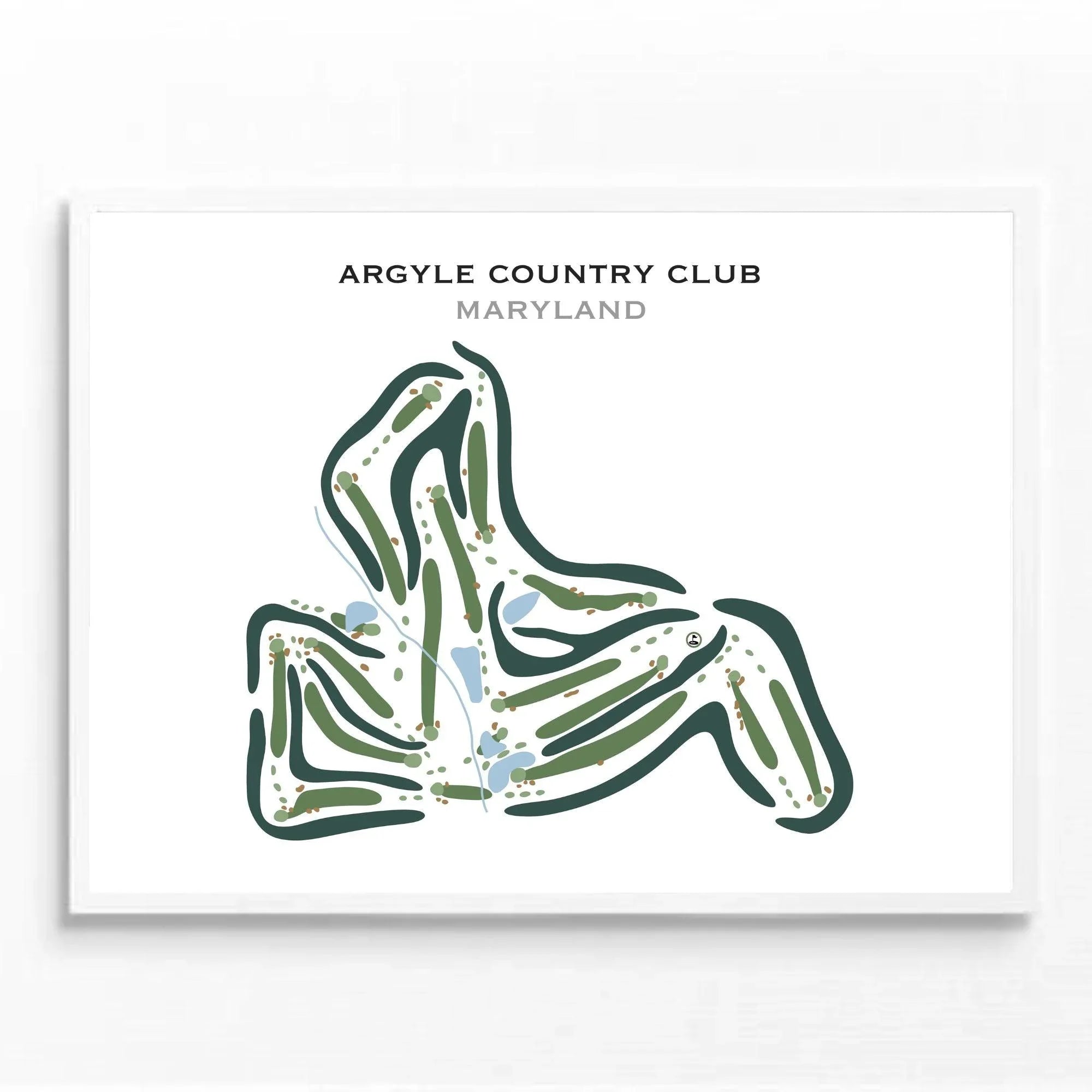 Argyle Country Club, Maryland - Printed Golf Courses