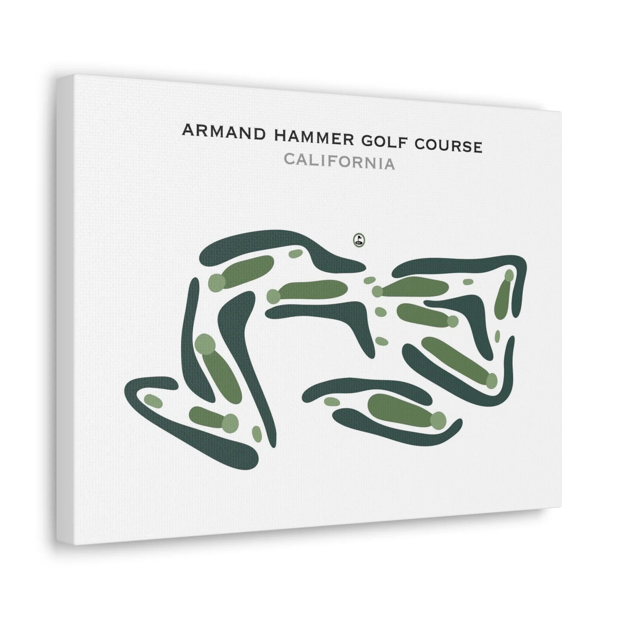 Armand Hammer Golf Course, California - Printed Golf Course