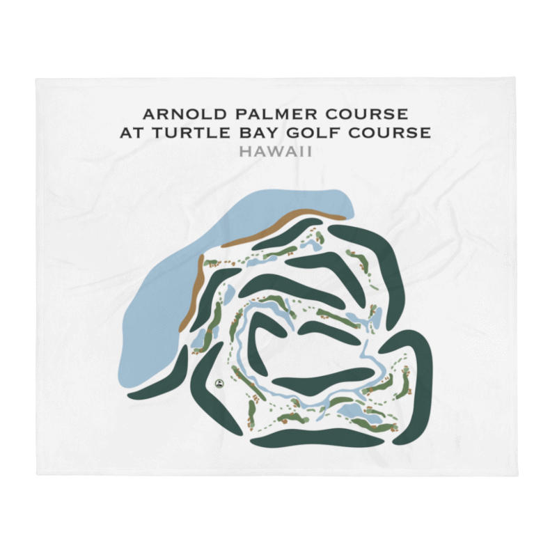 Arnold Palmer Course at Turtle Bay Golf Course, Hawaii - Printed Golf Courses