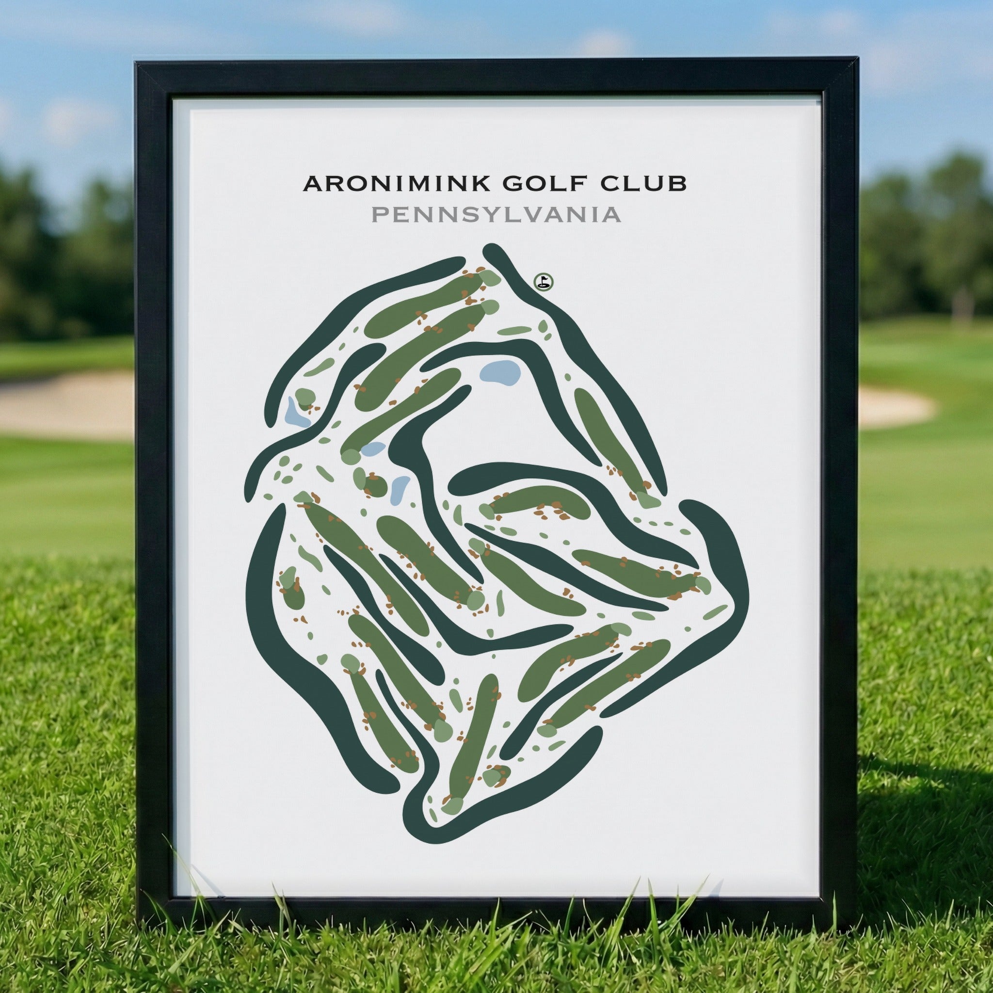 Aronimink Golf Club, Pennsylvania - Printed Golf Courses