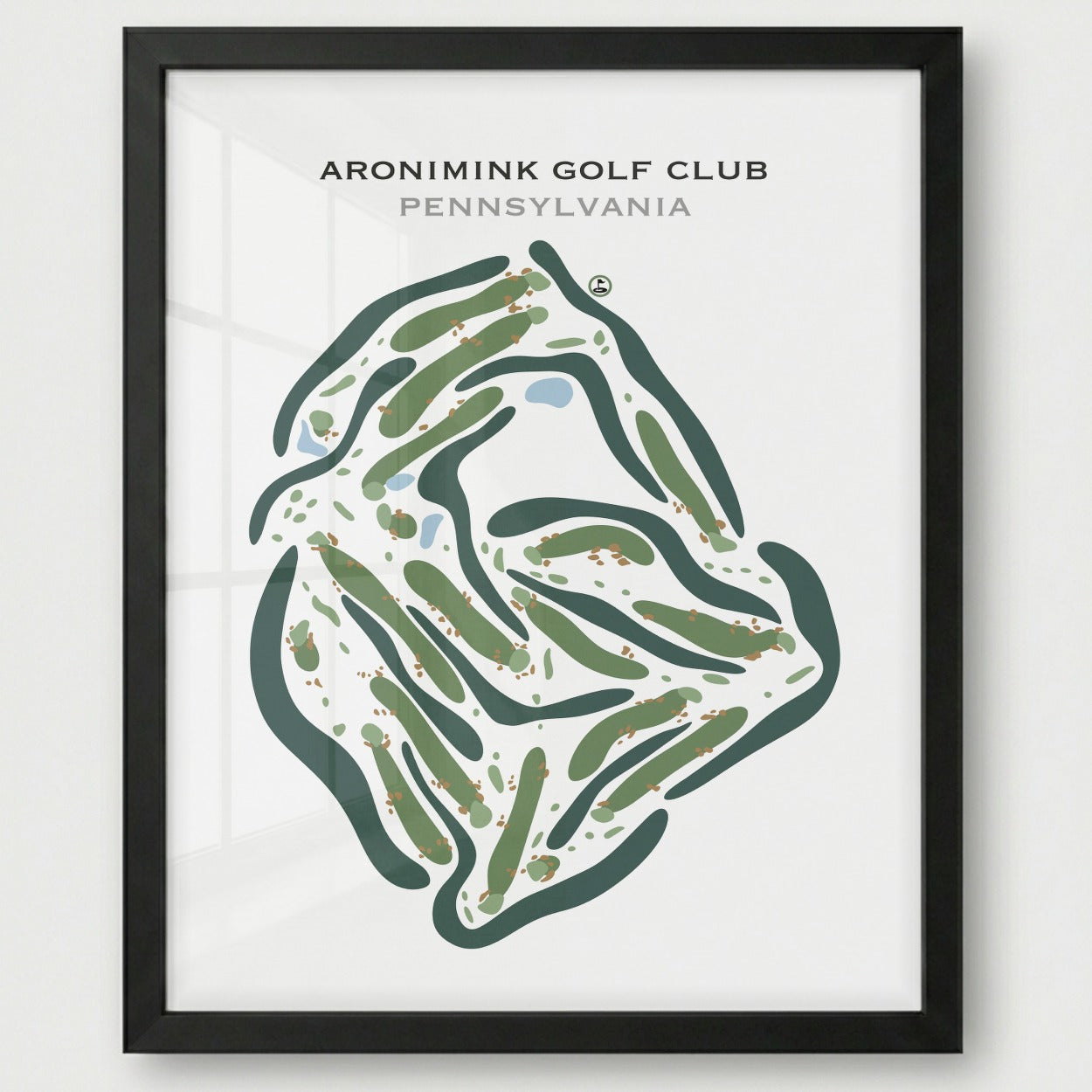 Aronimink Golf Club, Pennsylvania - Printed Golf Courses