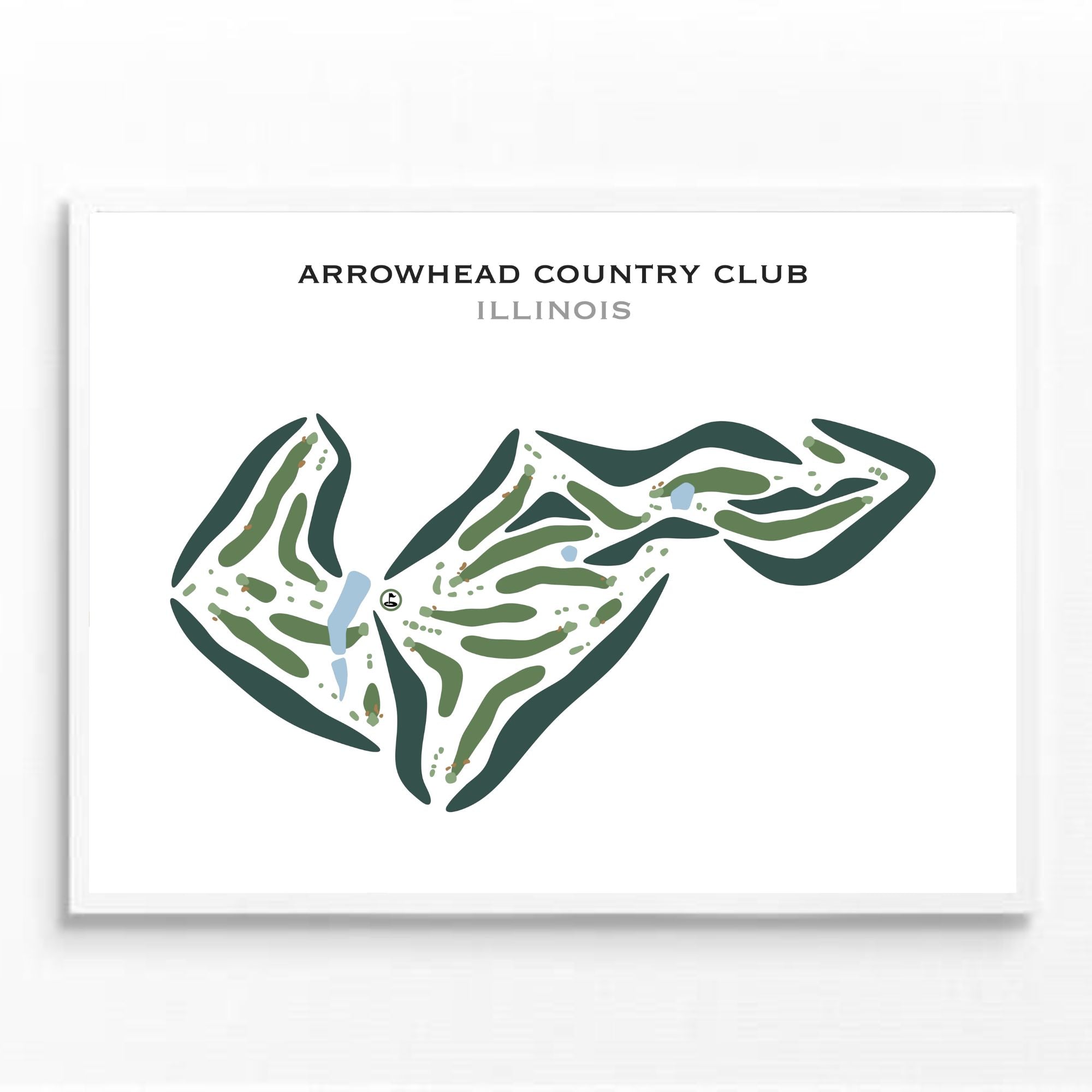 Arrowhead Country Club, Illinois - Printed Golf Courses