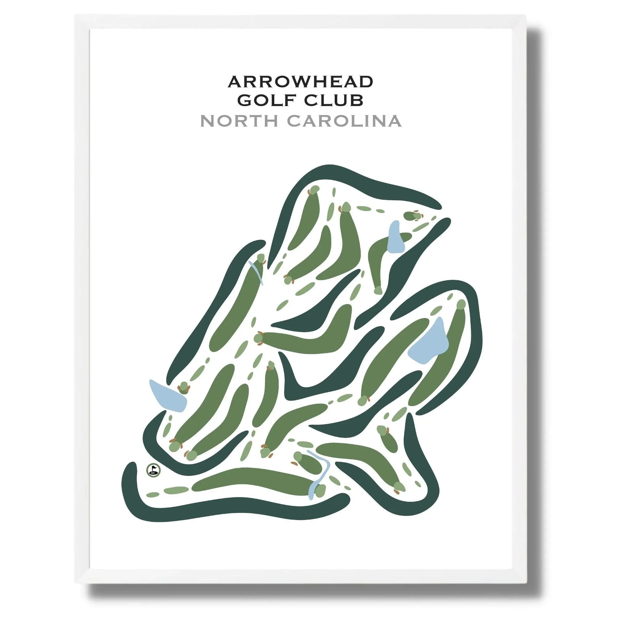 Arrowhead Golf Club, North Carolina - Printed Golf Courses