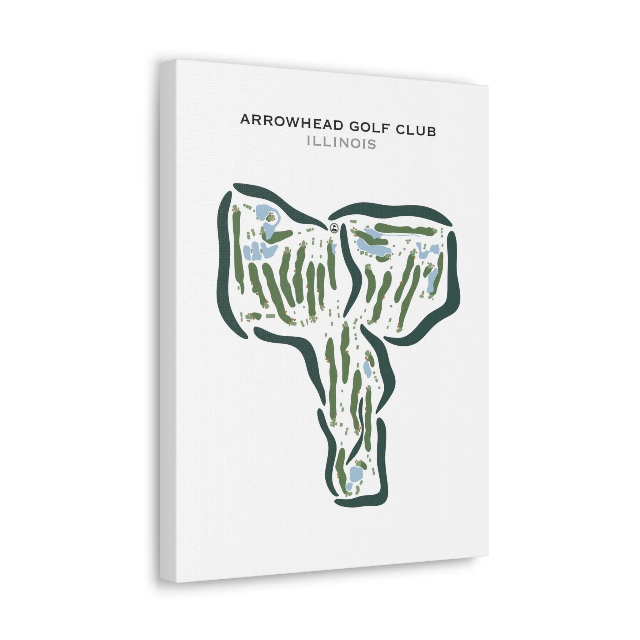 Arrowhead Golf Club, Illinois - Printed Golf Courses