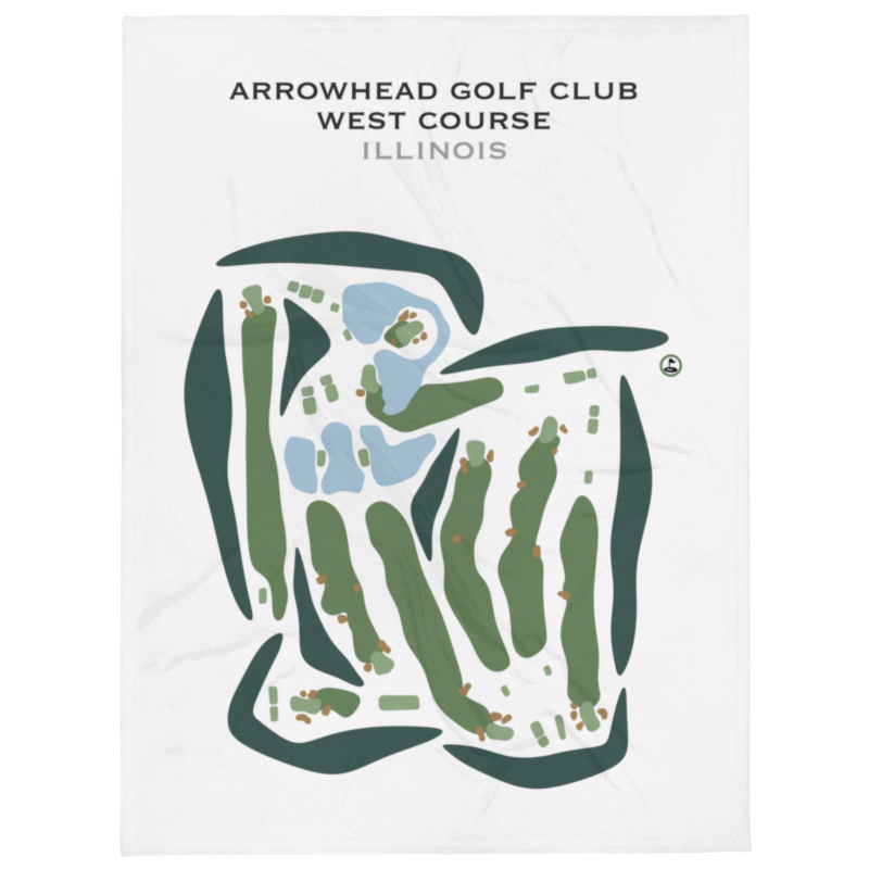 Arrowhead Golf Club - West Course, Illinois - Printed Golf Courses