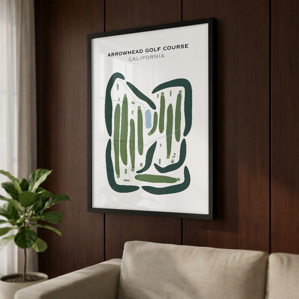Arrowhead Golf Course, California - Printed Golf Courses