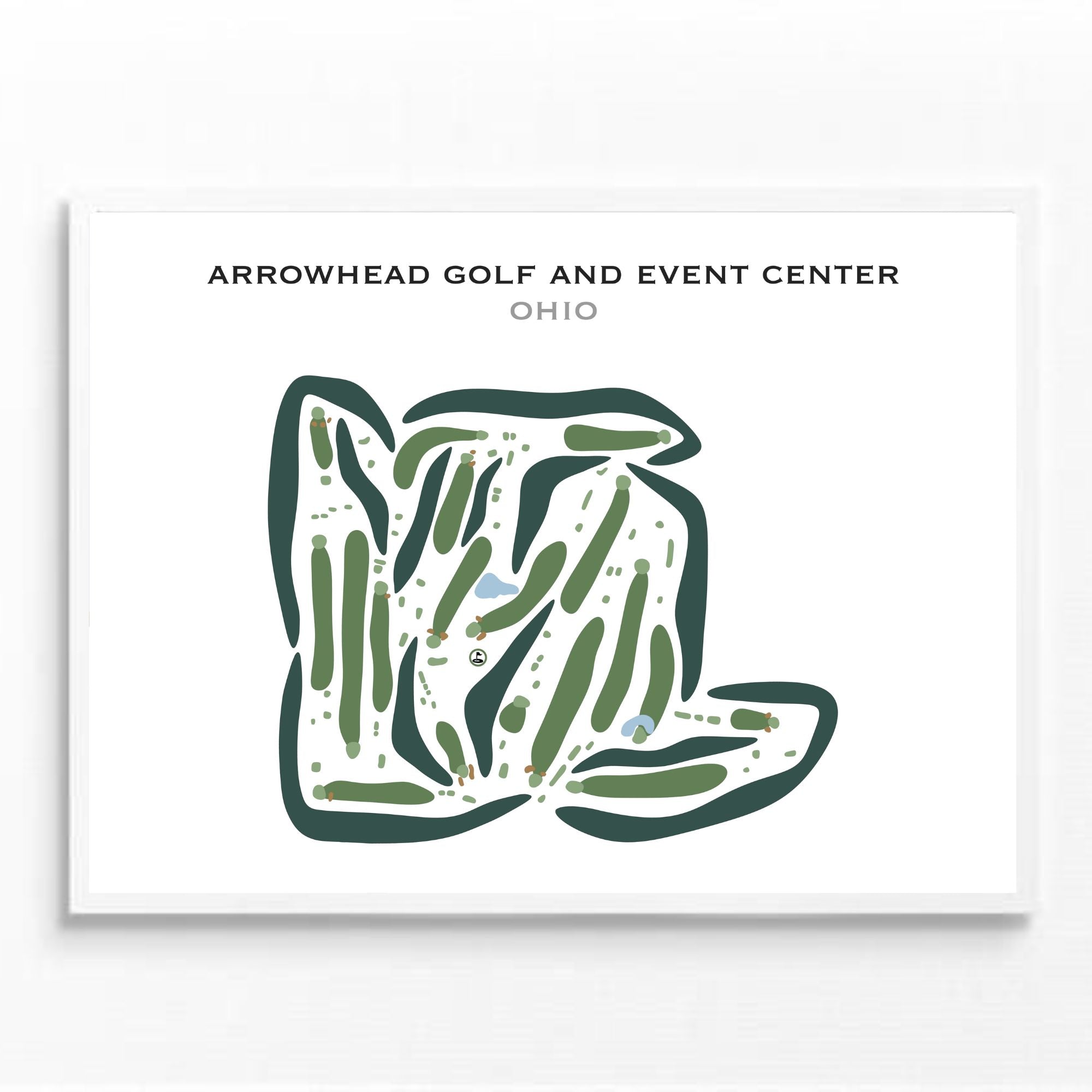 Arrowhead Golf & Event Center, North Canton, Ohio - Printed Golf Courses