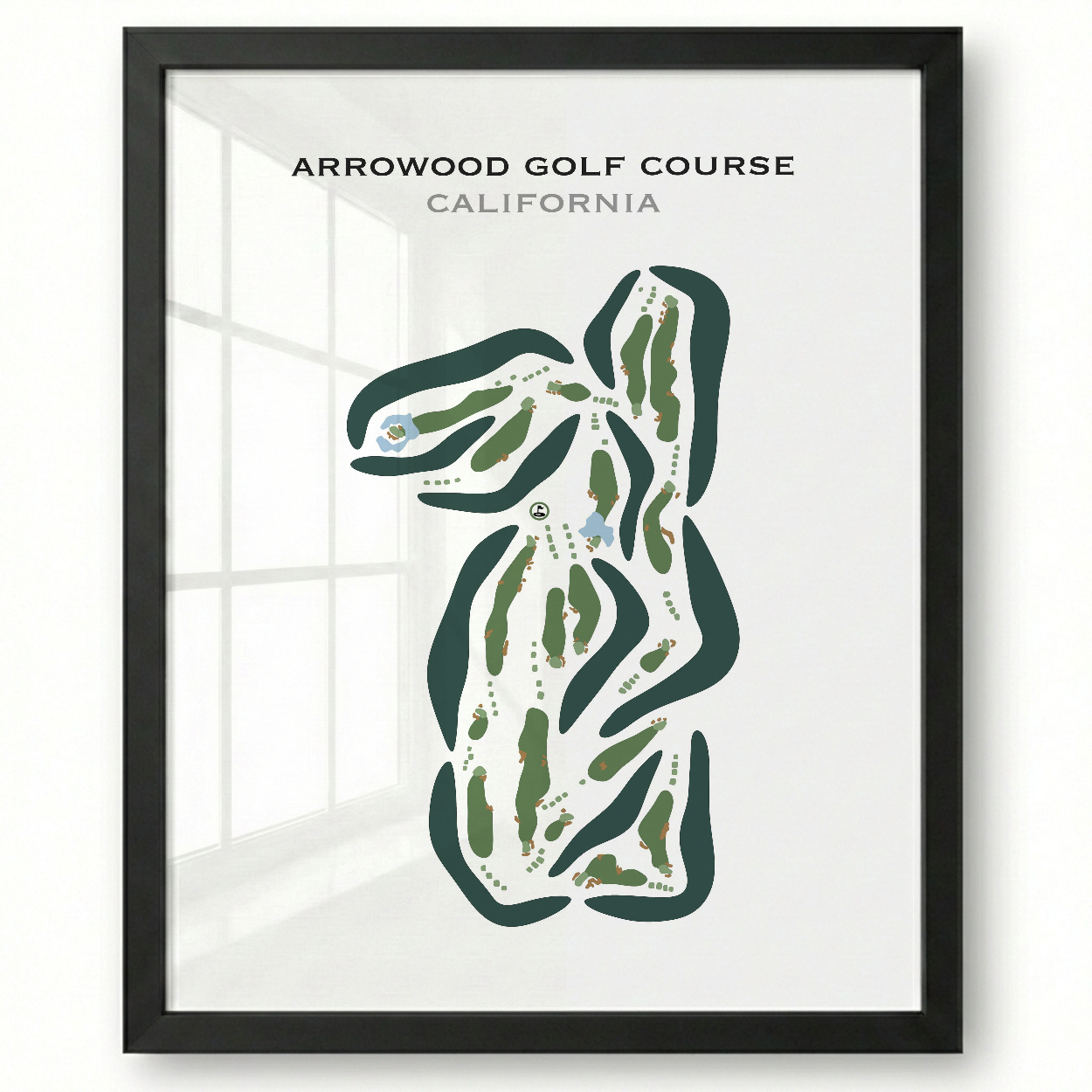 Arrowood Golf Course, California - Printed Golf Courses