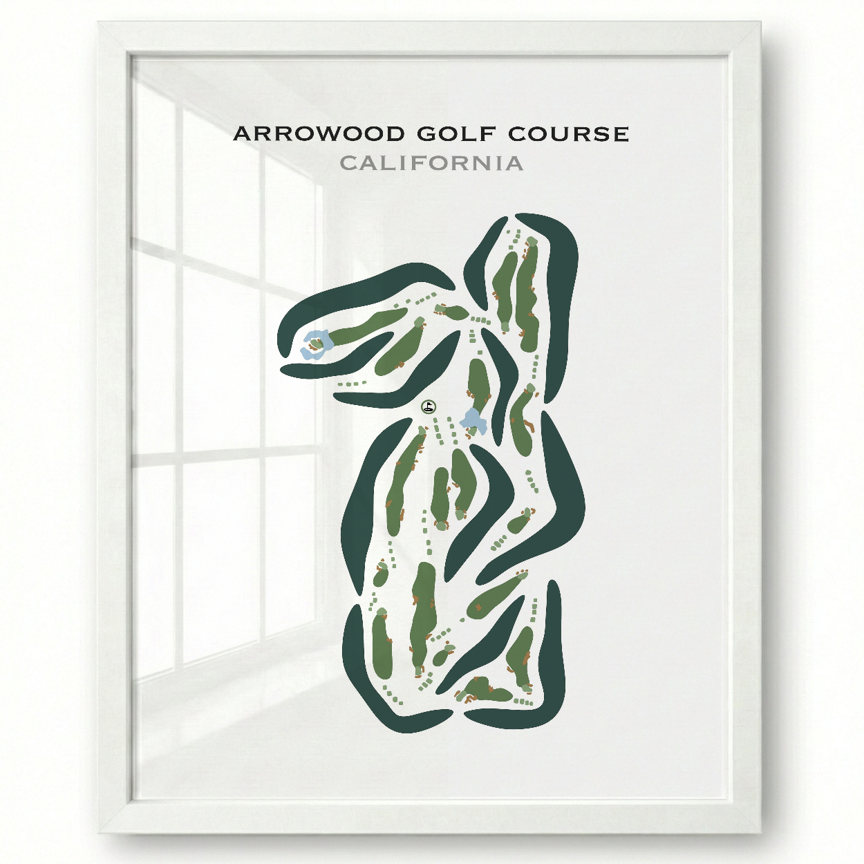 Arrowood Golf Course, California - Printed Golf Courses