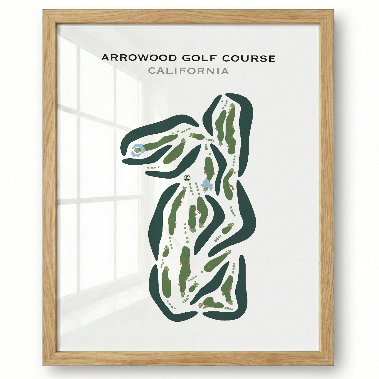 Arrowood Golf Course, California - Printed Golf Courses